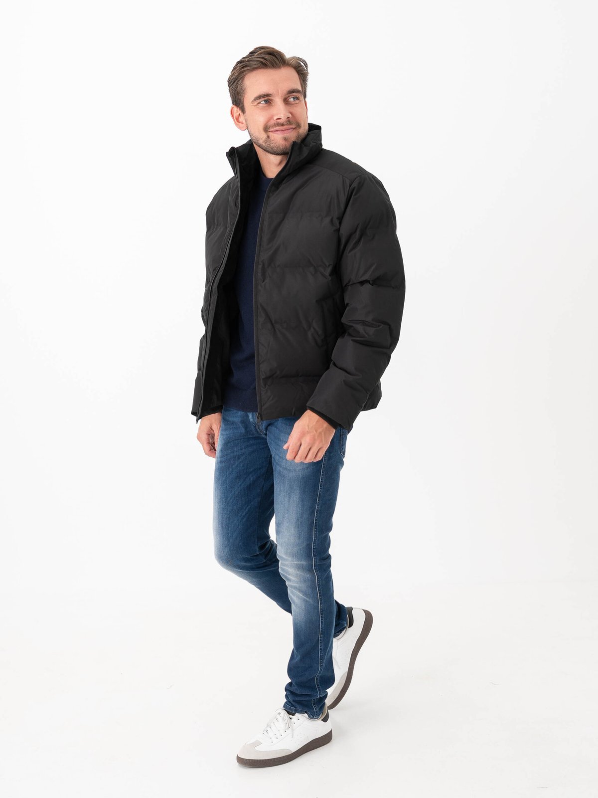 Jack and Jones Soho Puffer Collar Black