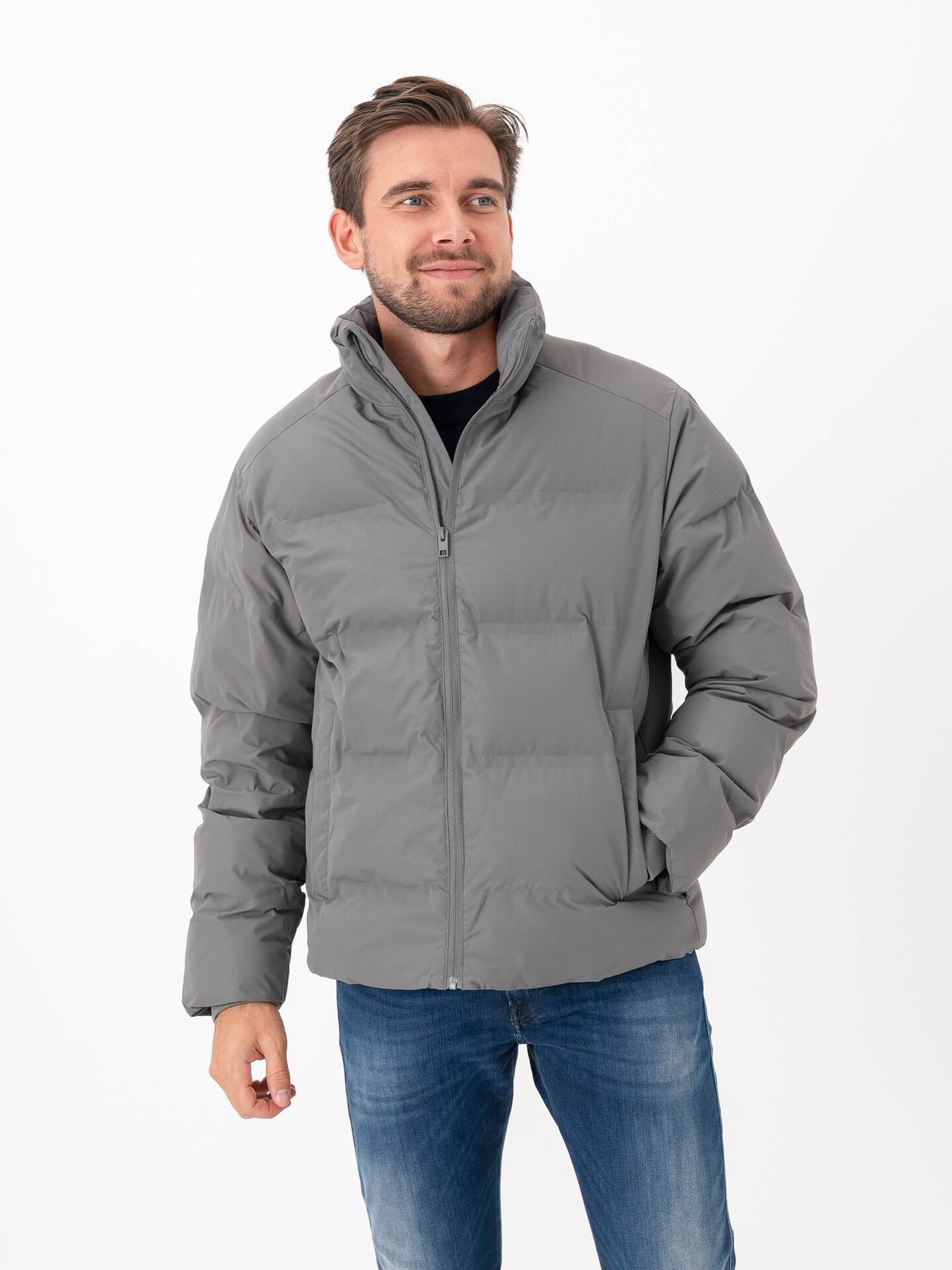 Jack and Jones Soho Puffer Collar Castlerock