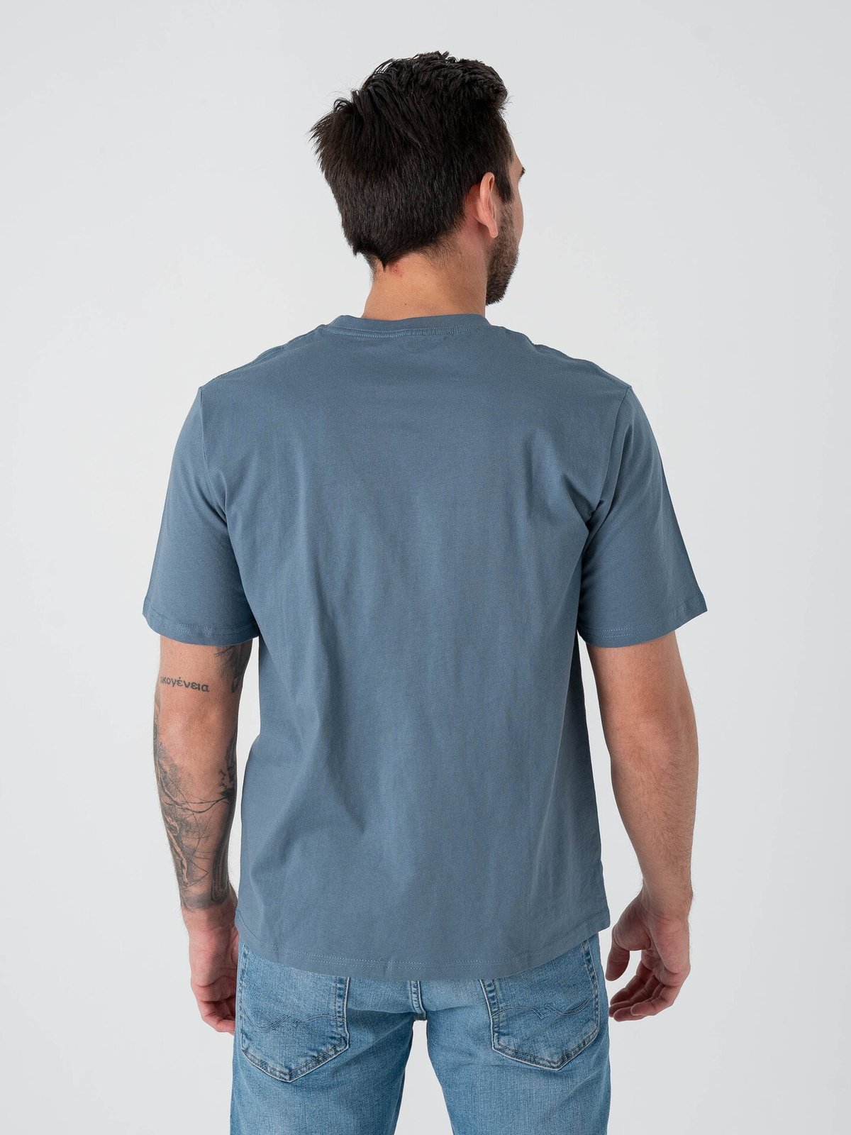 Jack and Jones Soho Tee Short Sleeve Crew Neck Blue Mirage