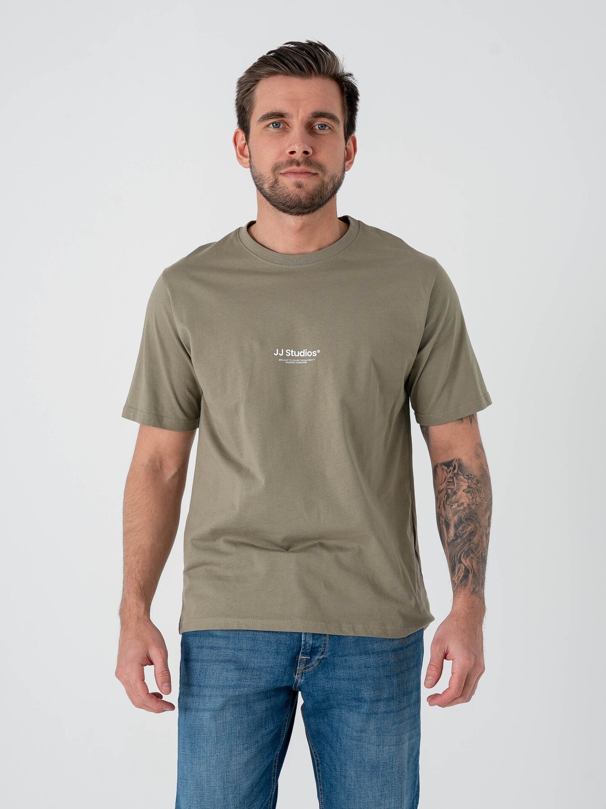 Jack and Jones Soho Tee Short Sleeve Crew Neck Vetiver