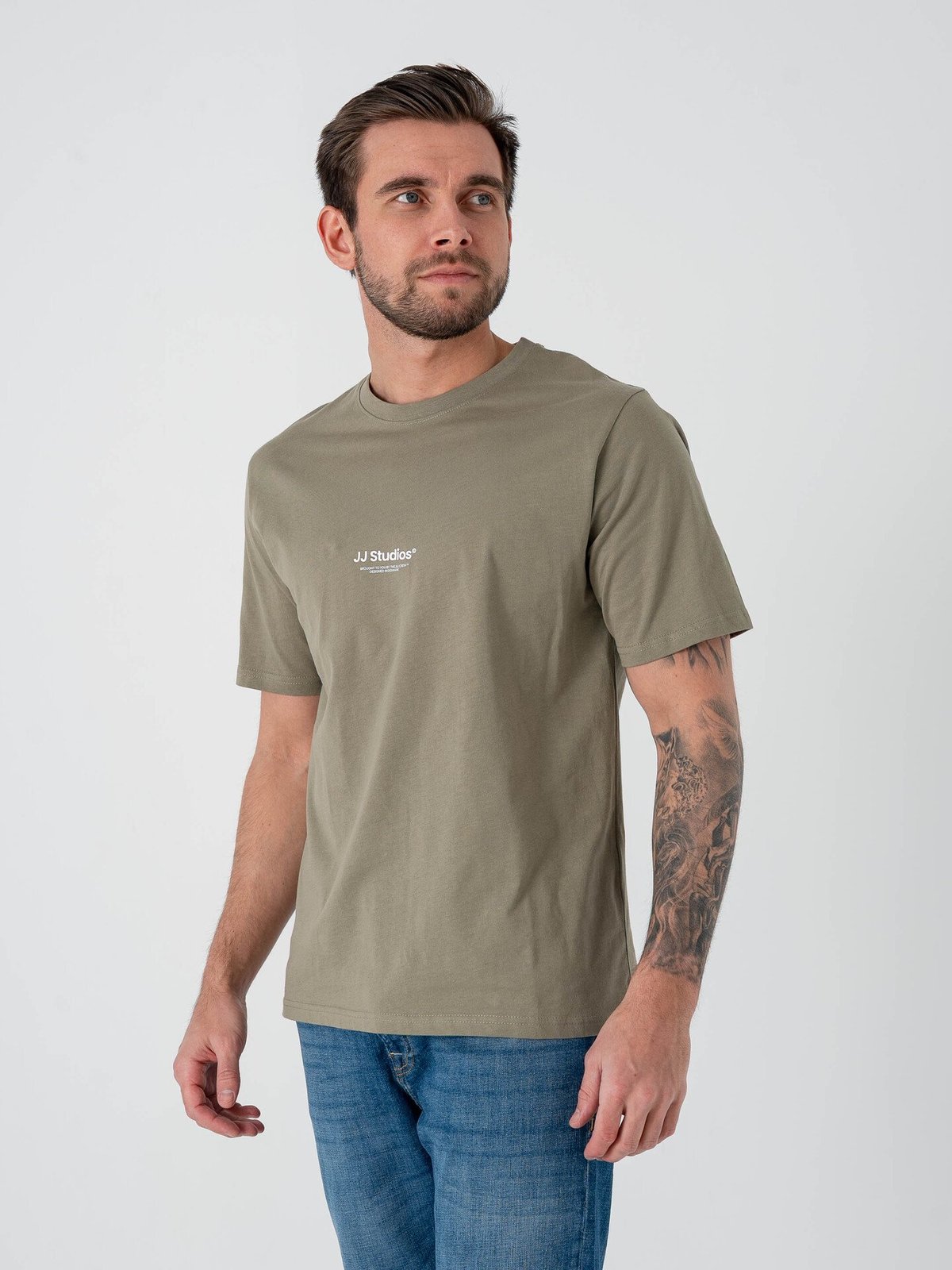 Jack and Jones Soho Tee Short Sleeve Crew Neck Vetiver