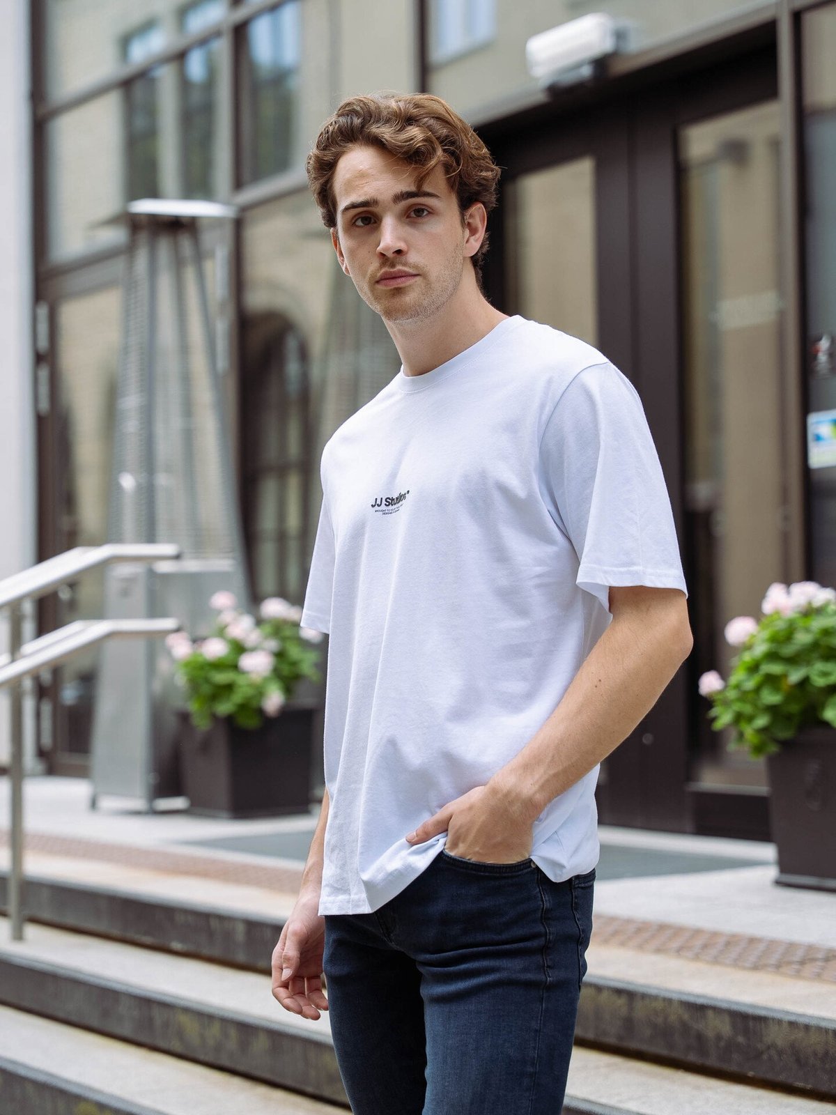 Jack and Jones Soho Tee Short Sleeve Crew Neck White