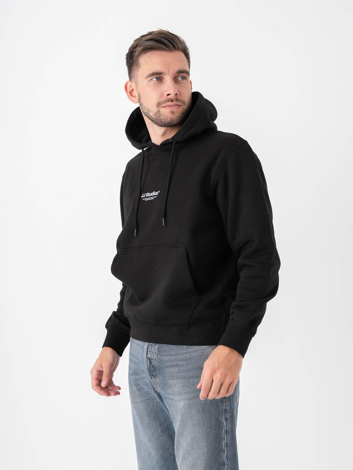 Jack and Jones Soho Sweat Hood Black