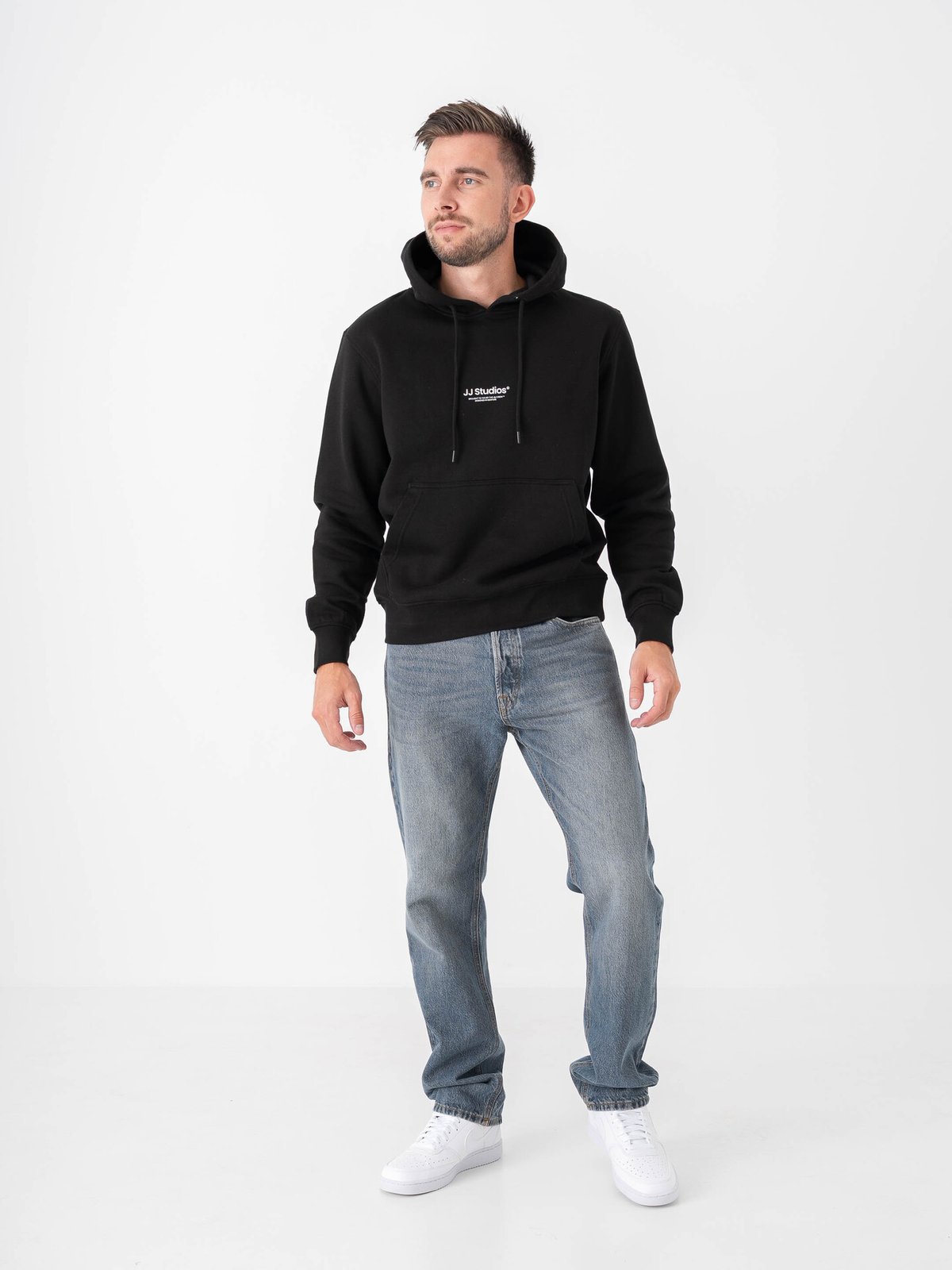 Jack and Jones Soho Sweat Hood Black