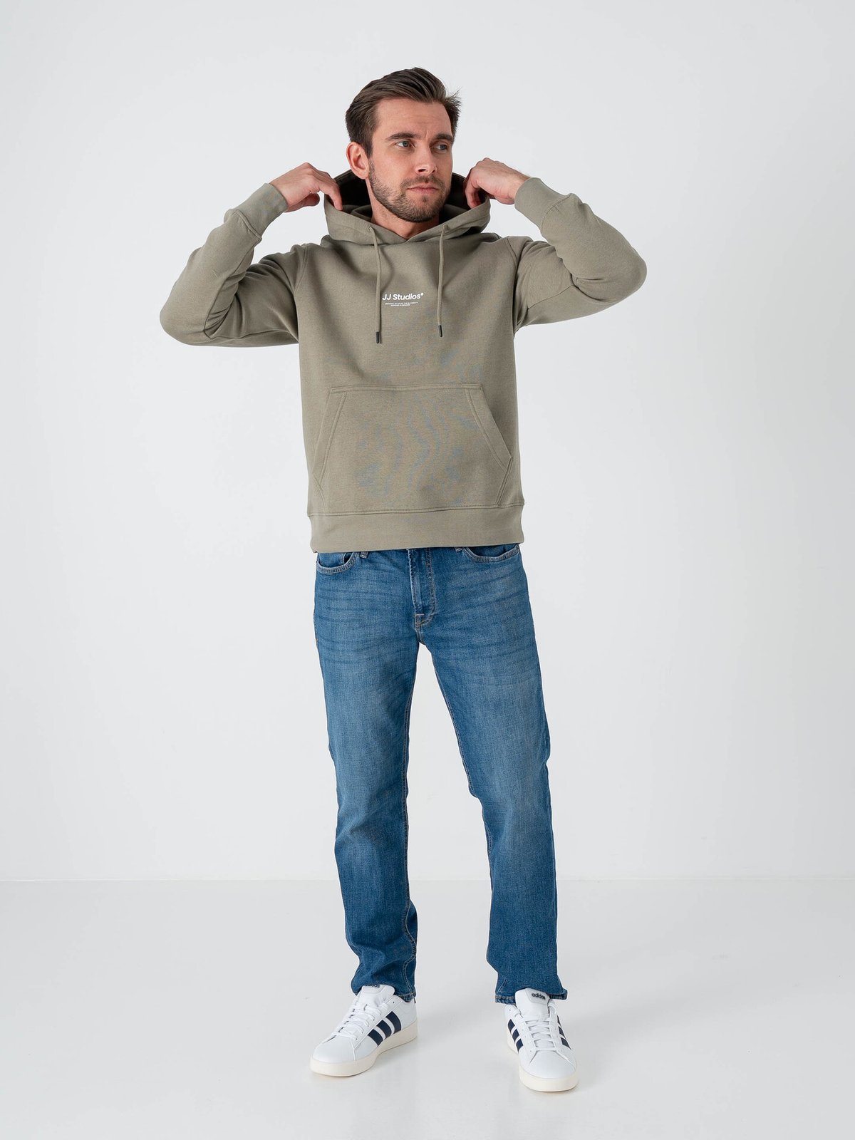 Jack and Jones Soho Sweat Hood Vetiver
