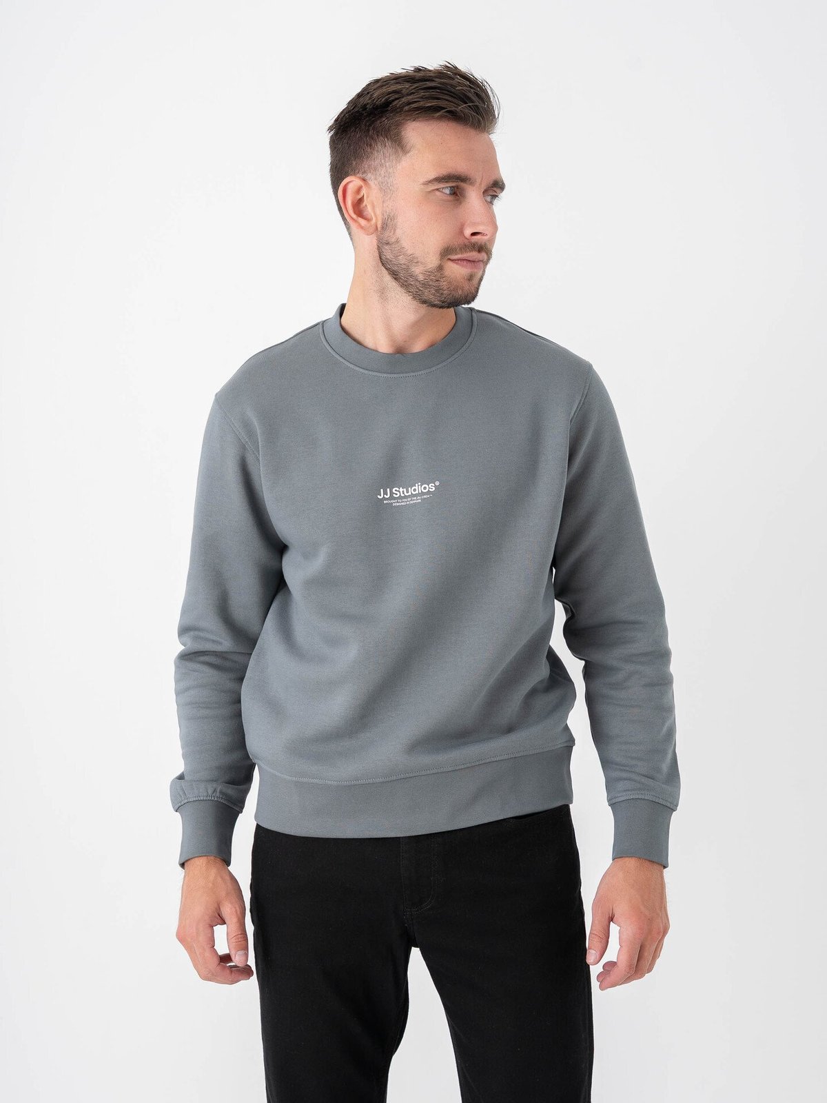 Jack and Jones Soho Sweat Crew Neck Stormy Weather