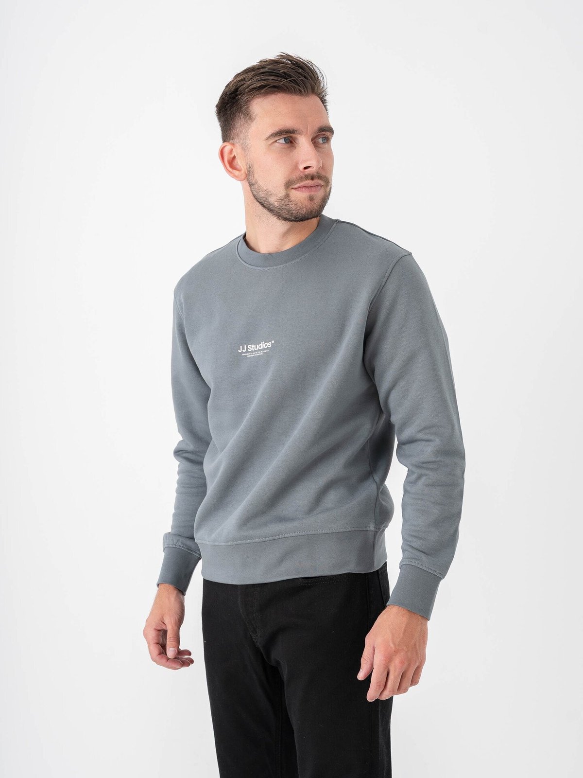 Jack and Jones Soho Sweat Crew Neck Stormy Weather