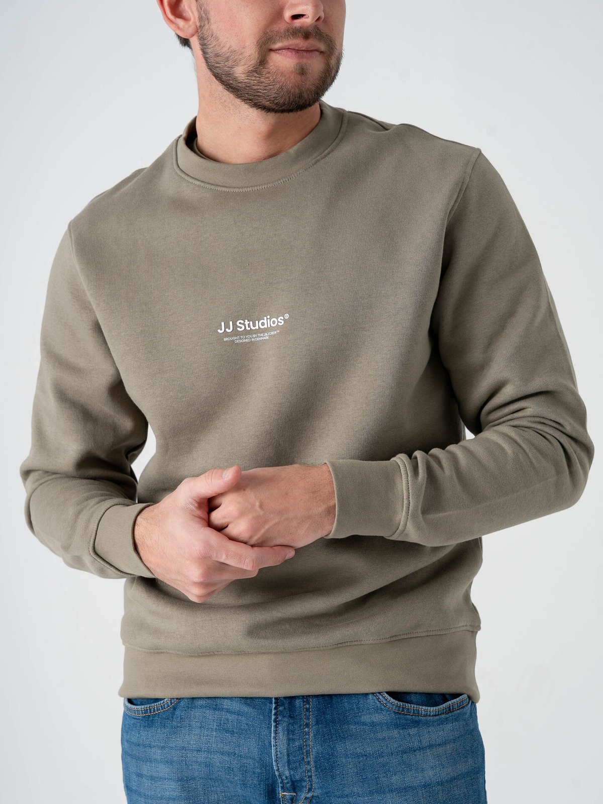 Jack and Jones Soho Sweat Crew Neck Vetiver