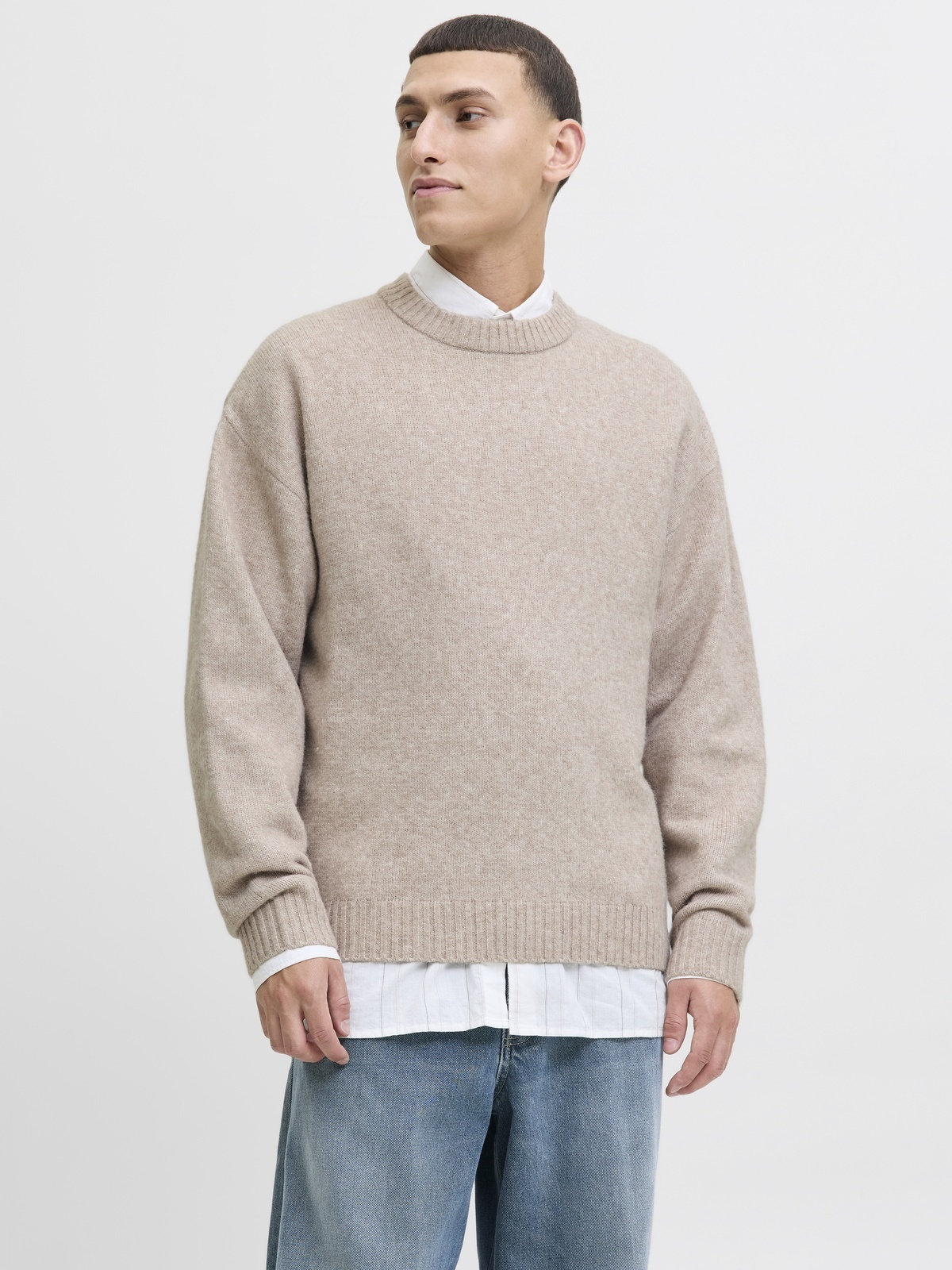Jack and Jones Soho Ollie Knit Crew Neck Atmosphere