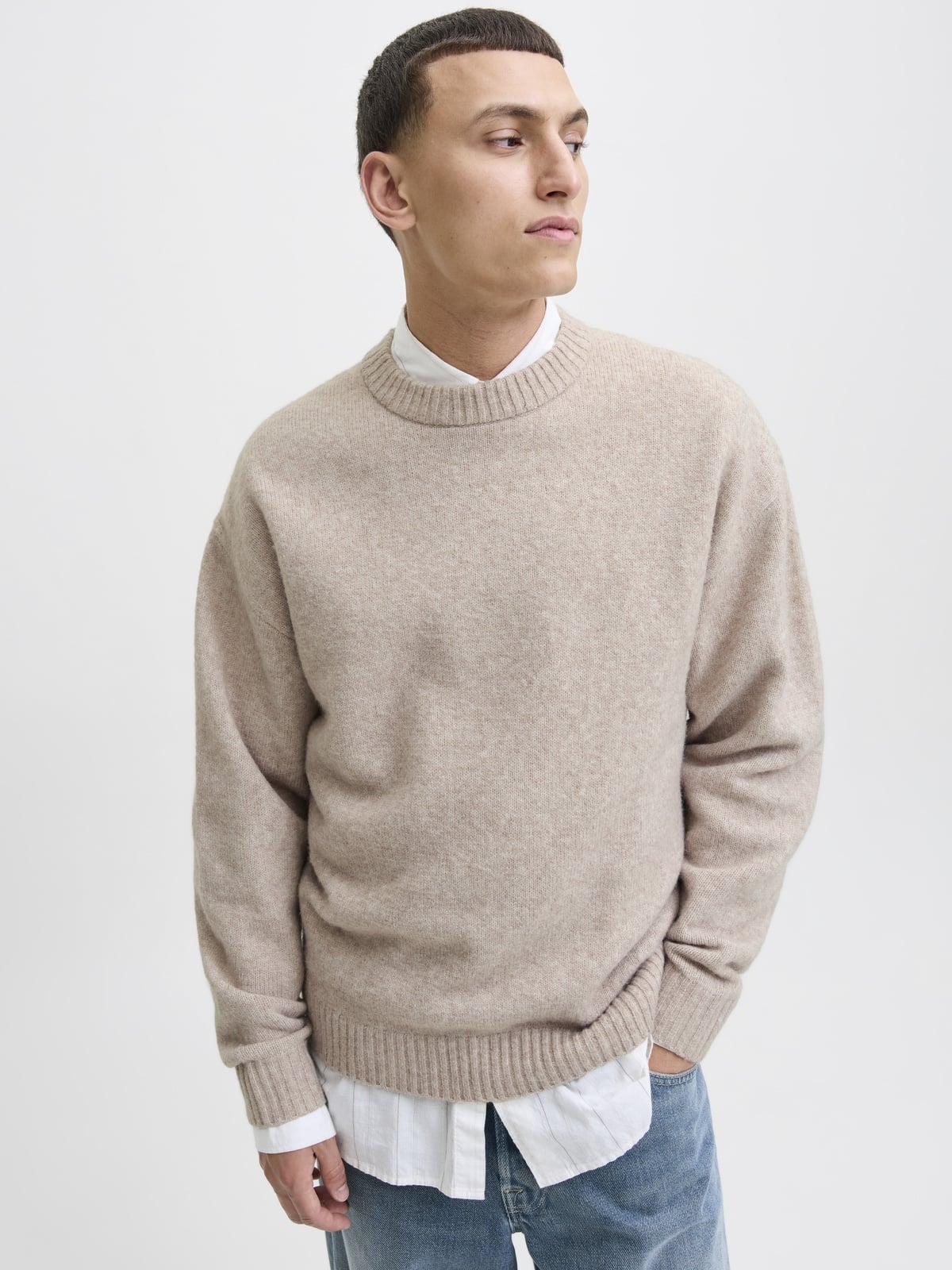 Jack and Jones Soho Ollie Knit Crew Neck Atmosphere
