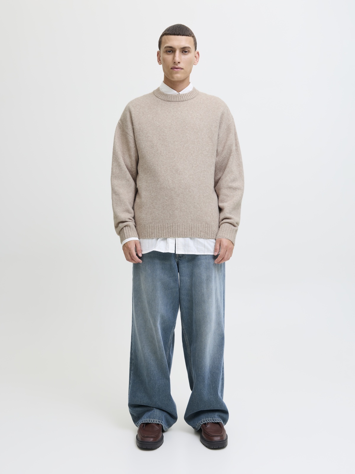 Jack and Jones Soho Ollie Knit Crew Neck Atmosphere