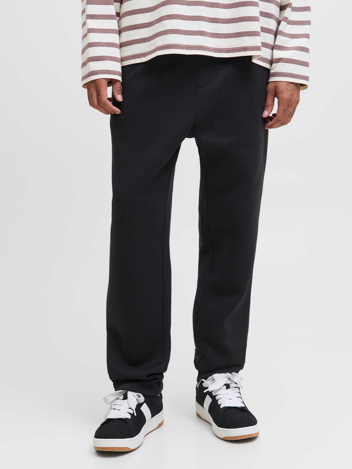 Jack & Jones Kane Bradley Uncuffed Sweat Pants Black