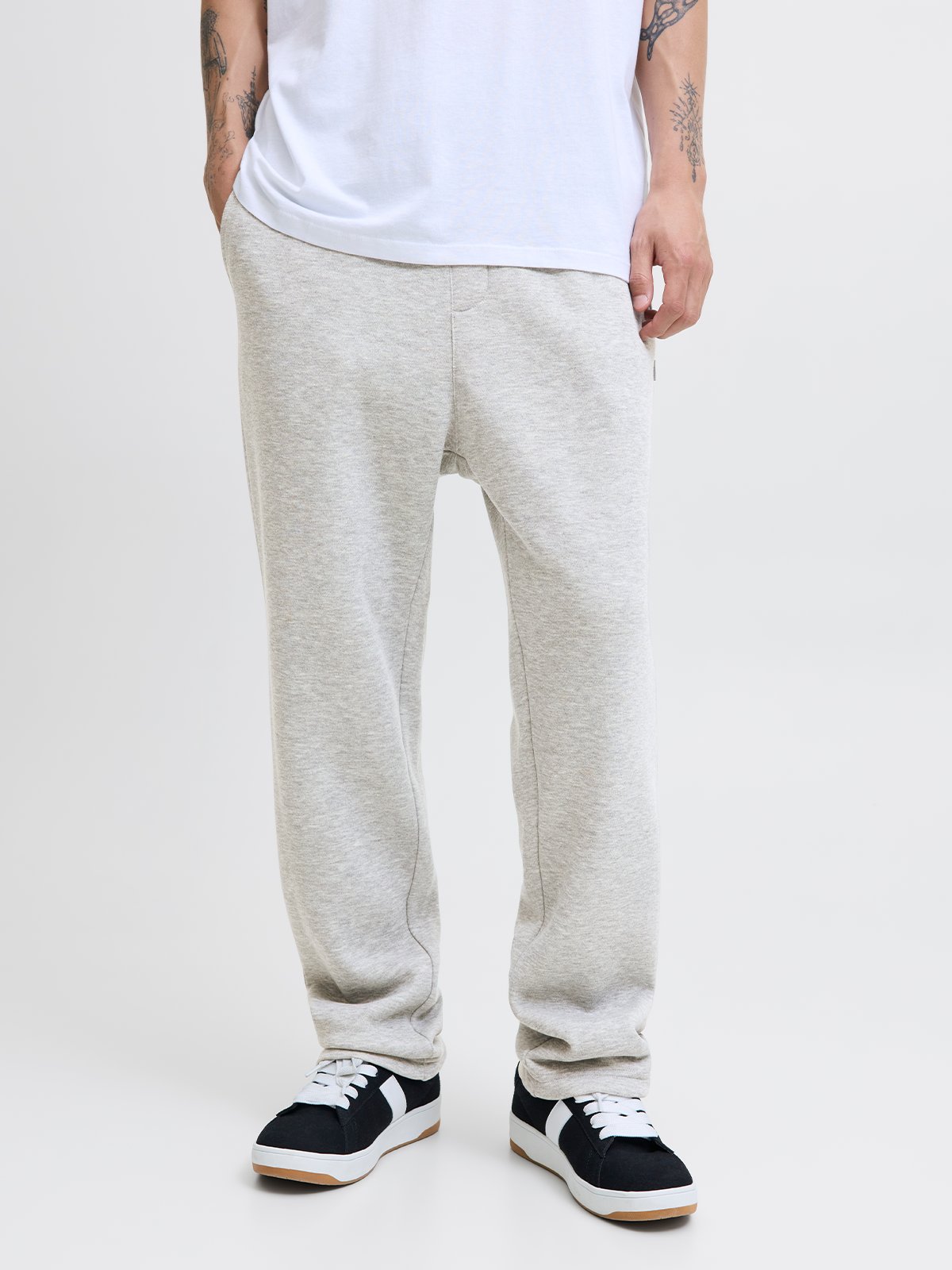 Jack & Jones Kane Bradley Uncuffed Sweat Pants Grå