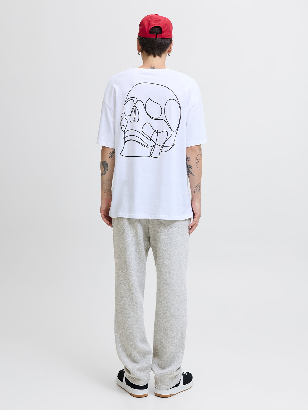 Jack & Jones Kane Bradley Uncuffed Sweat Pants Grå