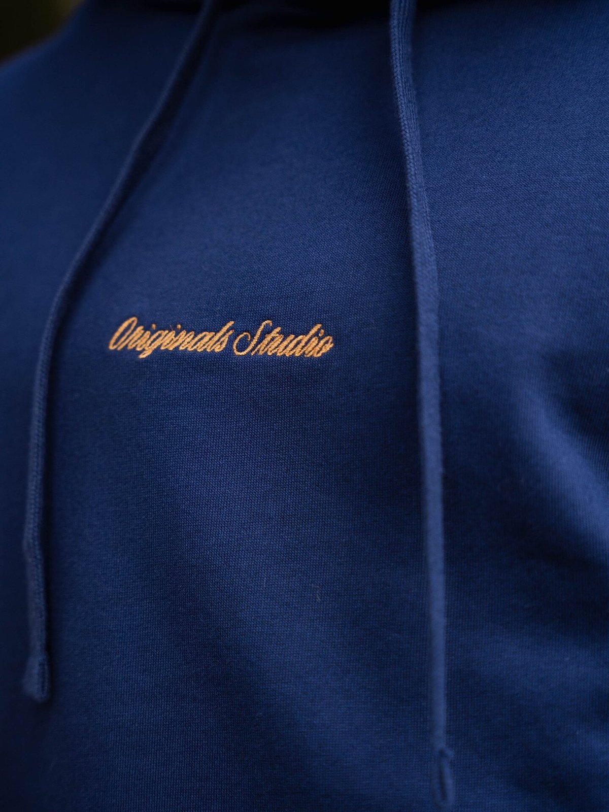 Jack and Jones Norrebro EMB Sweat Hood Ocean Cavern