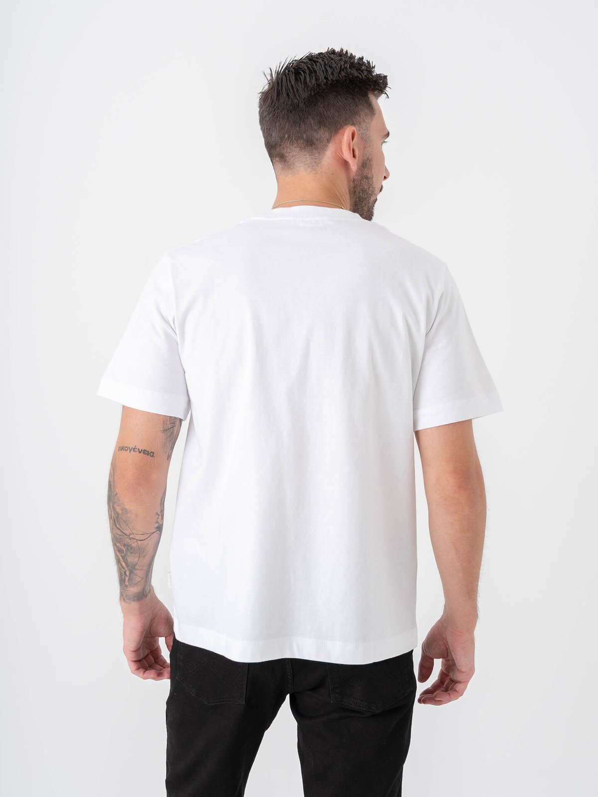 Jack and Jones Norrebro EMB Tee Short Sleeve Crew Neck Bright White