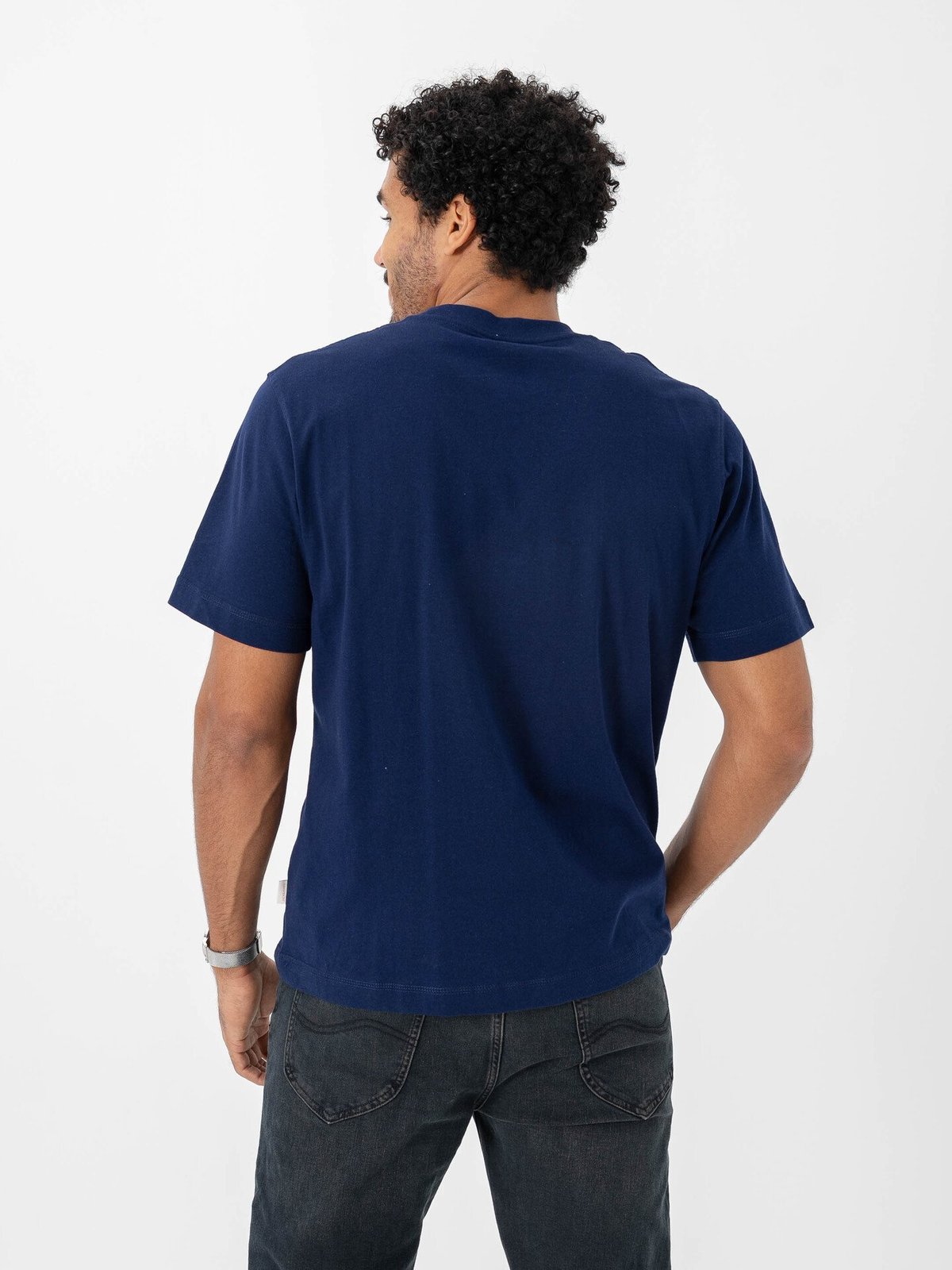 Jack and Jones Norrebro EMB Tee Short Sleeve Crew Neck Ocean Cavern