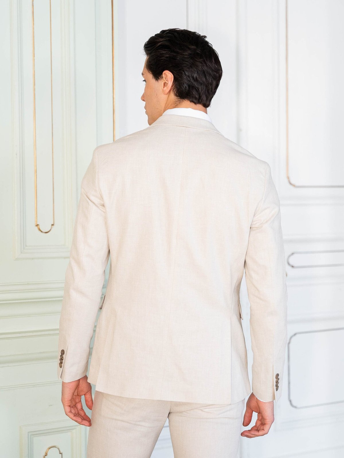 Jack and Jones Martin Summer Blazer Linen Blend Ancient Scroll
