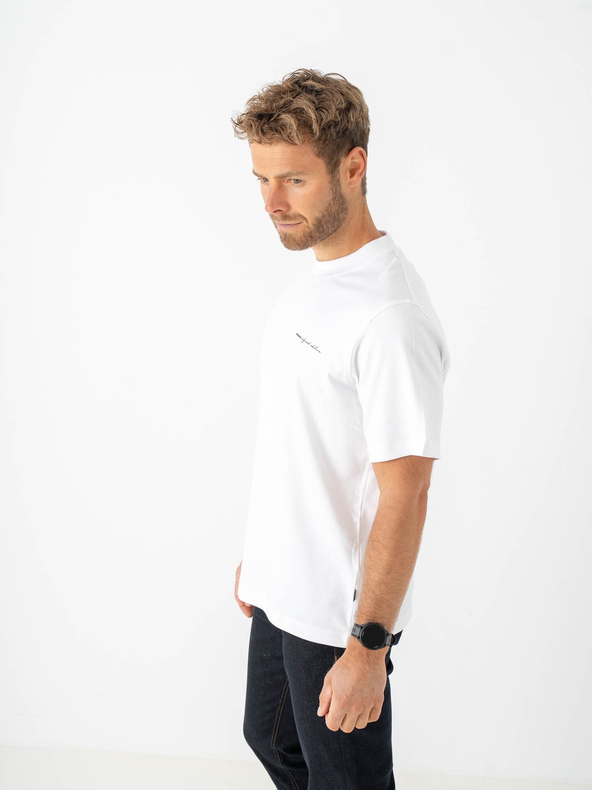 Jack & Jones Owen Short Sleeve Branding Tee Bright White