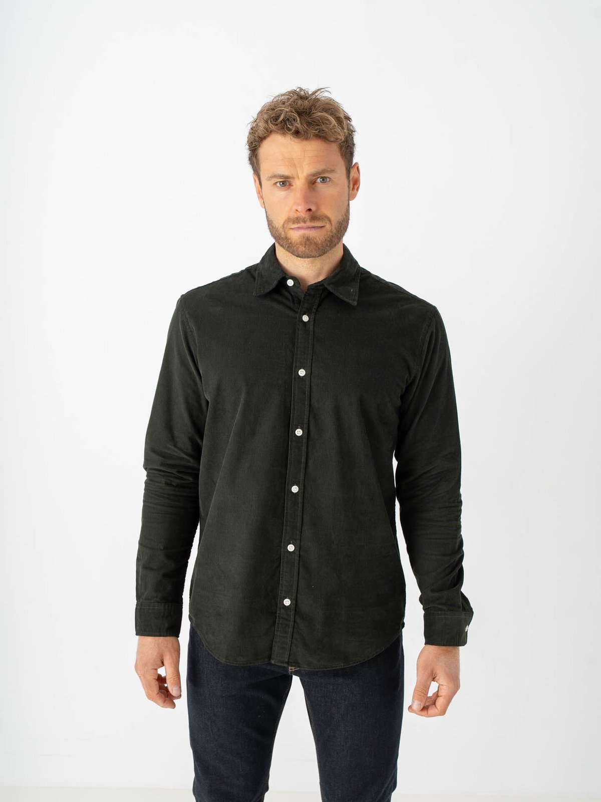 Jack and Jones Field Cord Shirt Long Sleeve Rosin