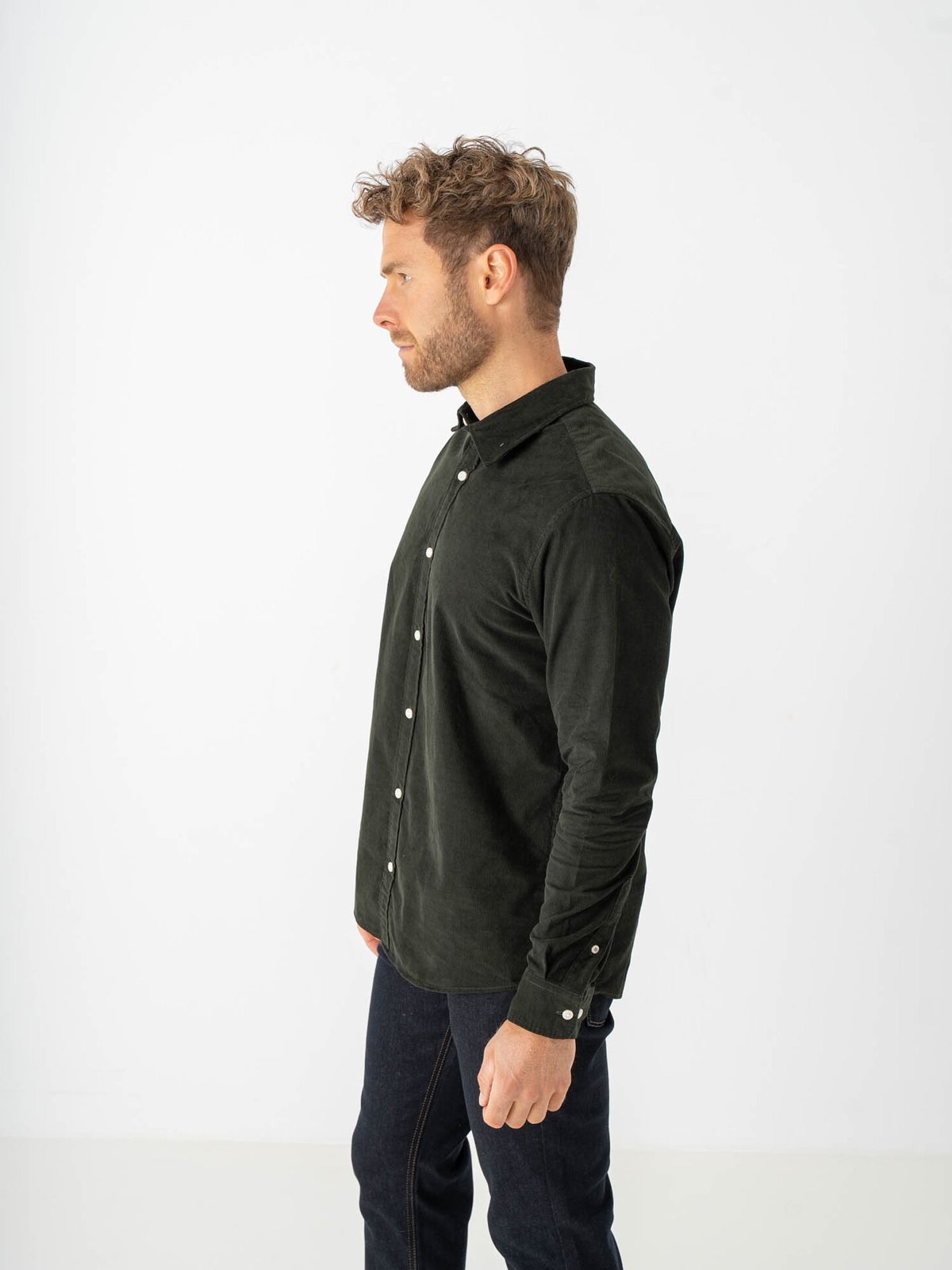 Jack and Jones Field Cord Shirt Long Sleeve Rosin