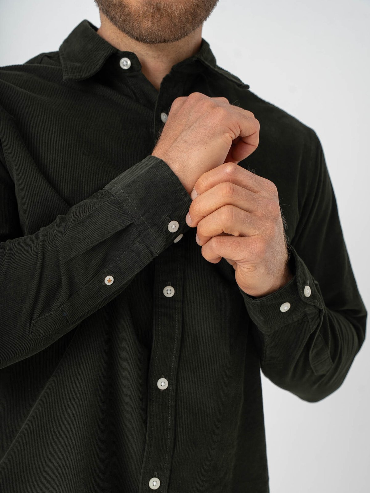 Jack and Jones Field Cord Shirt Long Sleeve Rosin