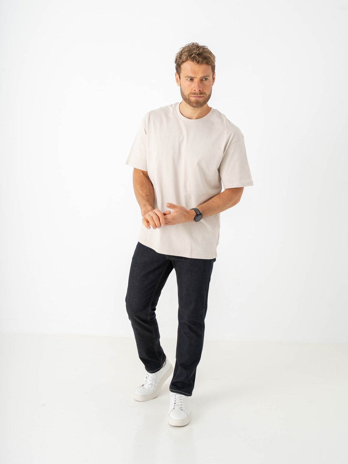 Jack & Jones Organic Relaxed Tee Short Sleeve O-Neck Moonbeam