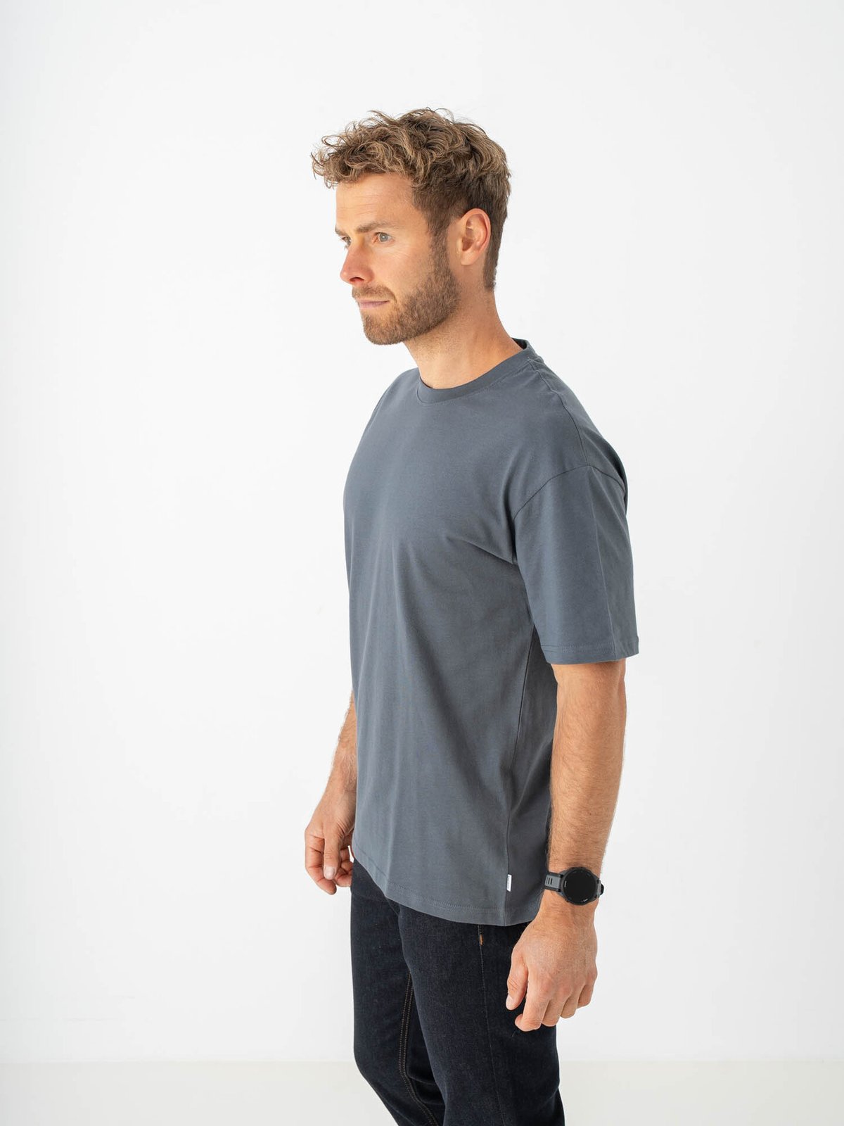 Jack & Jones Organic Relaxed Tee Short Sleeve O-Neck Turbulence