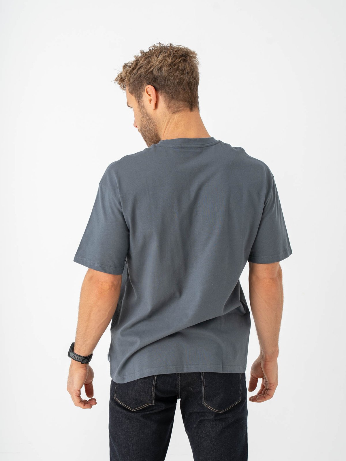 Jack & Jones Organic Relaxed Tee Short Sleeve O-Neck Turbulence
