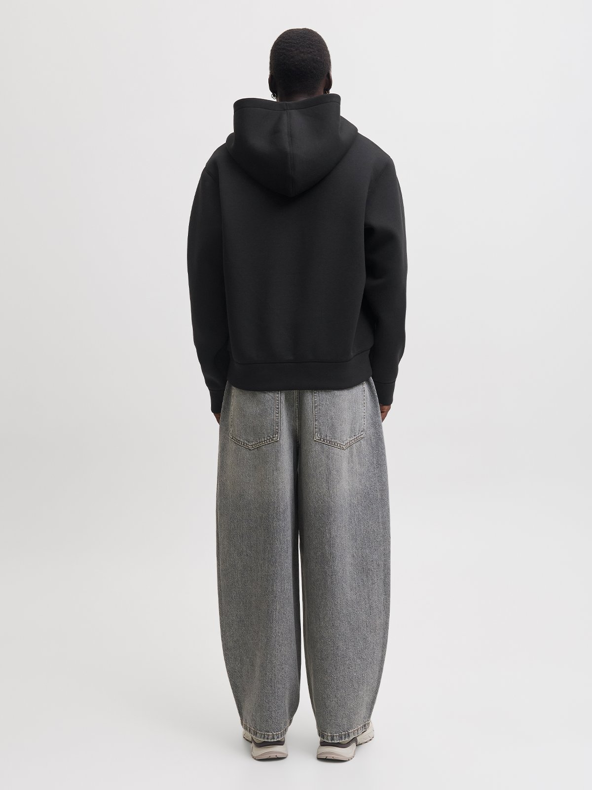 Jack and Jones Legacy Sweat Scuba Zip Hood Black