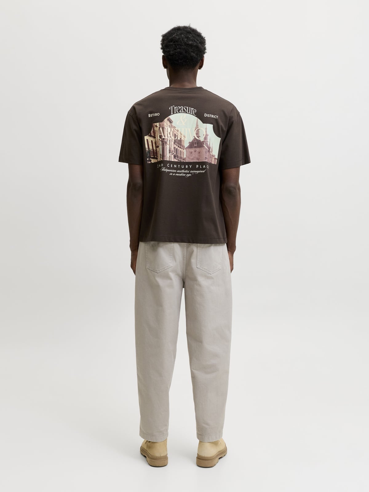 Jack and Jones Salamanco Photo Back Tee Short Sleeve Java