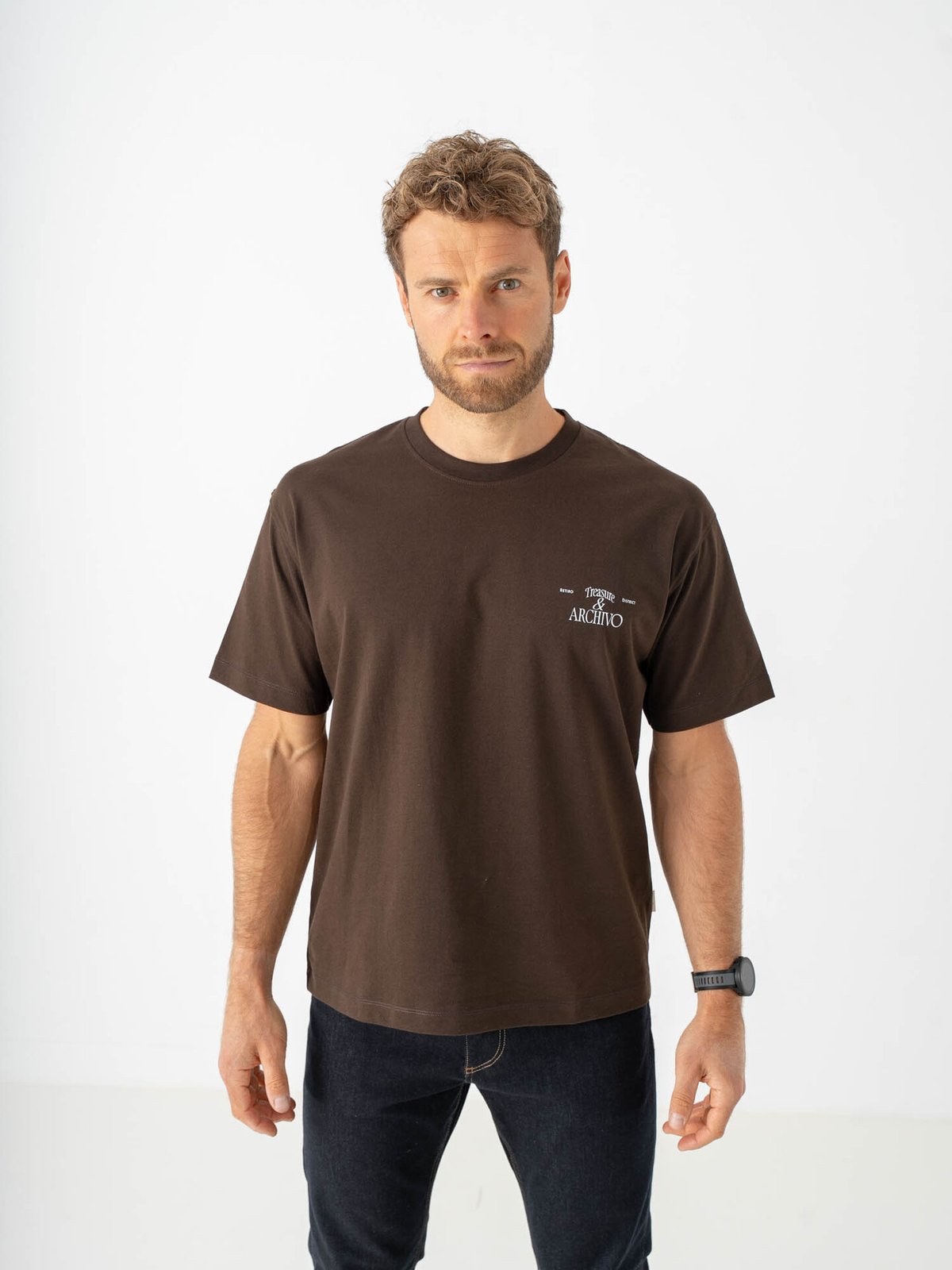 Jack and Jones Salamanco Photo Back Tee Short Sleeve Java
