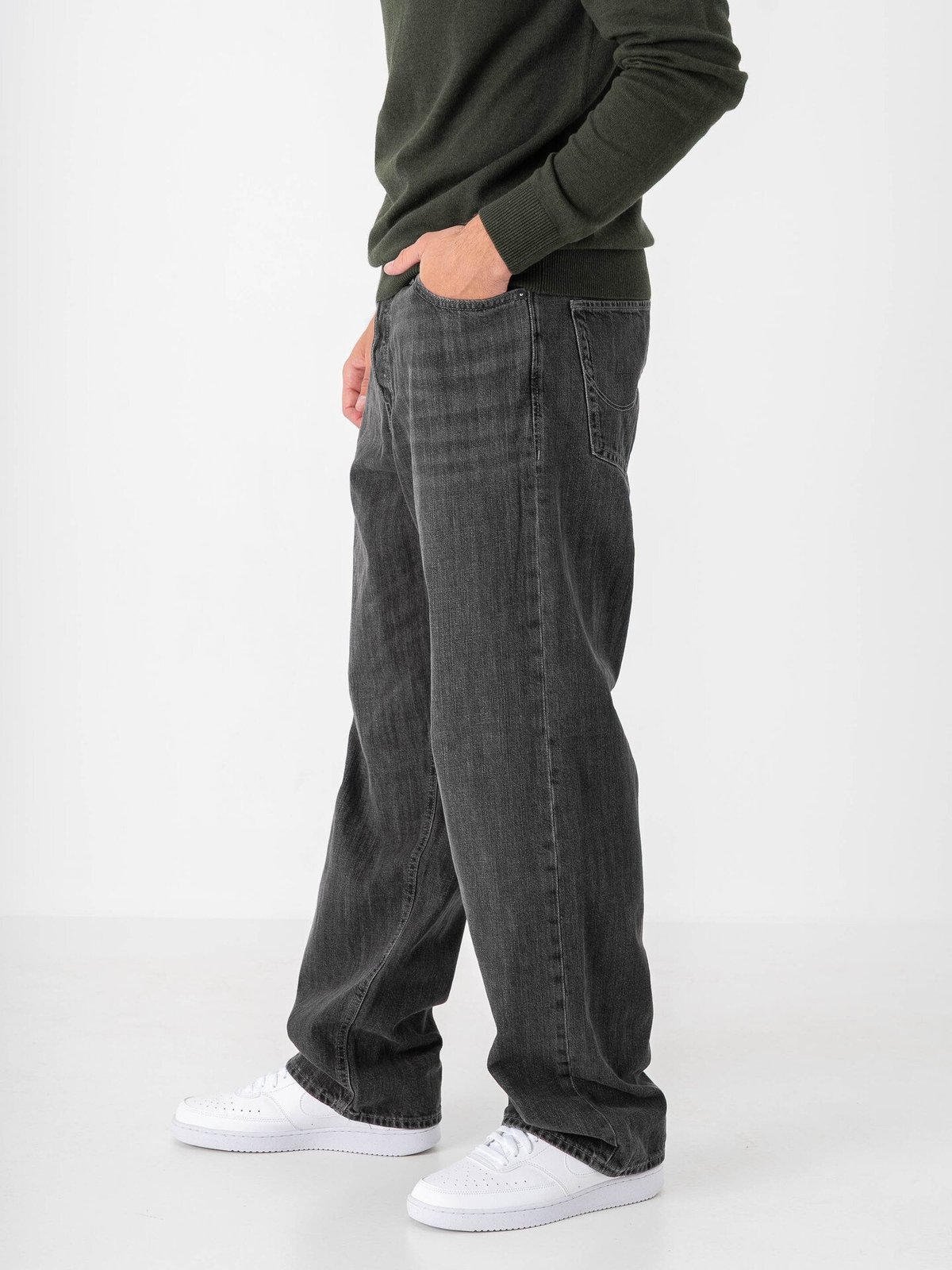 Jack and Jones Alex Original Jeans Black Denim