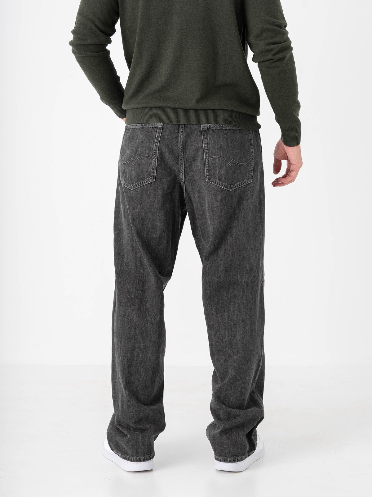 Jack and Jones Alex Original Jeans Black Denim