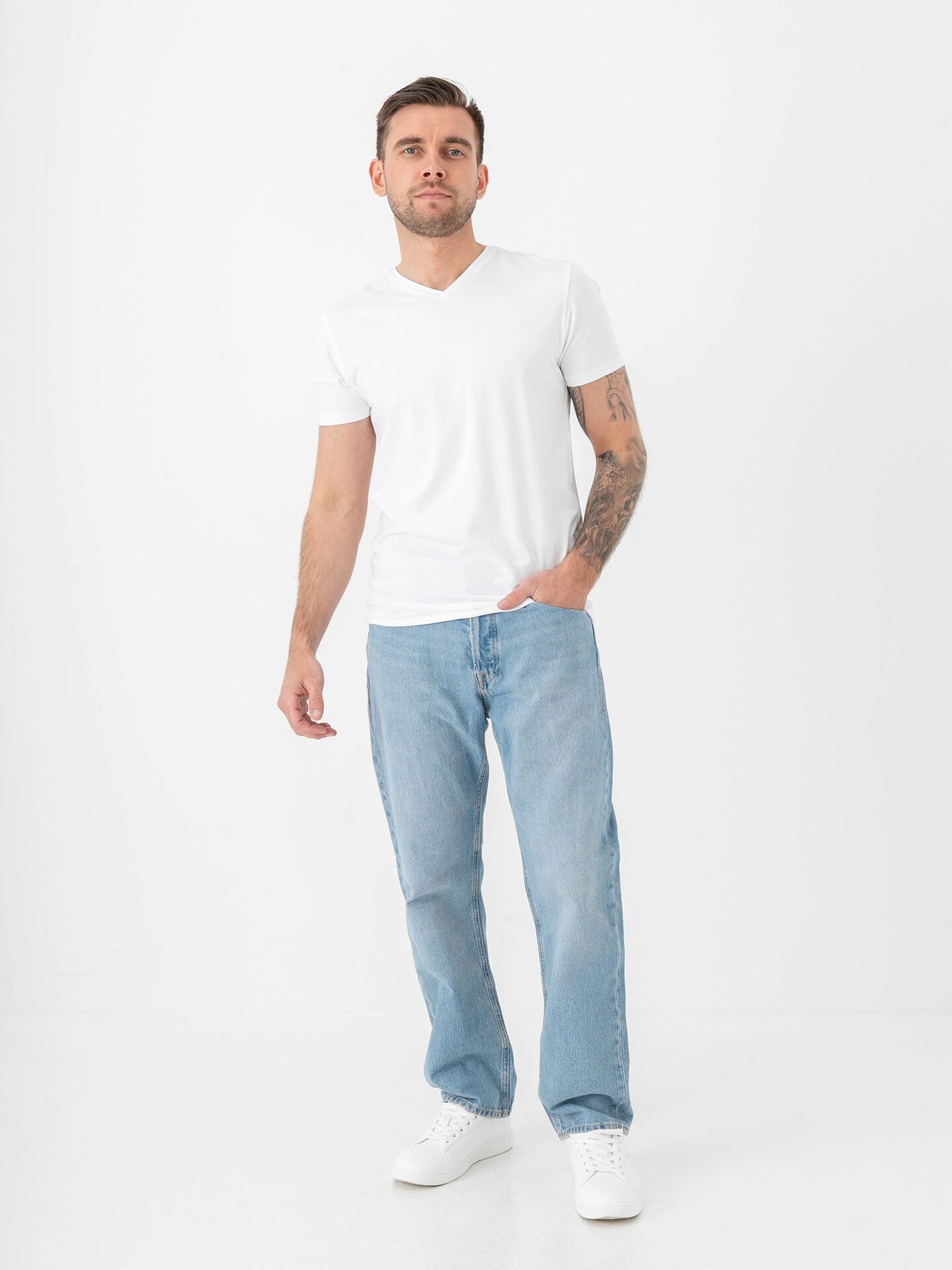 Jack and Jones Chris Original Jeans Blue Denim