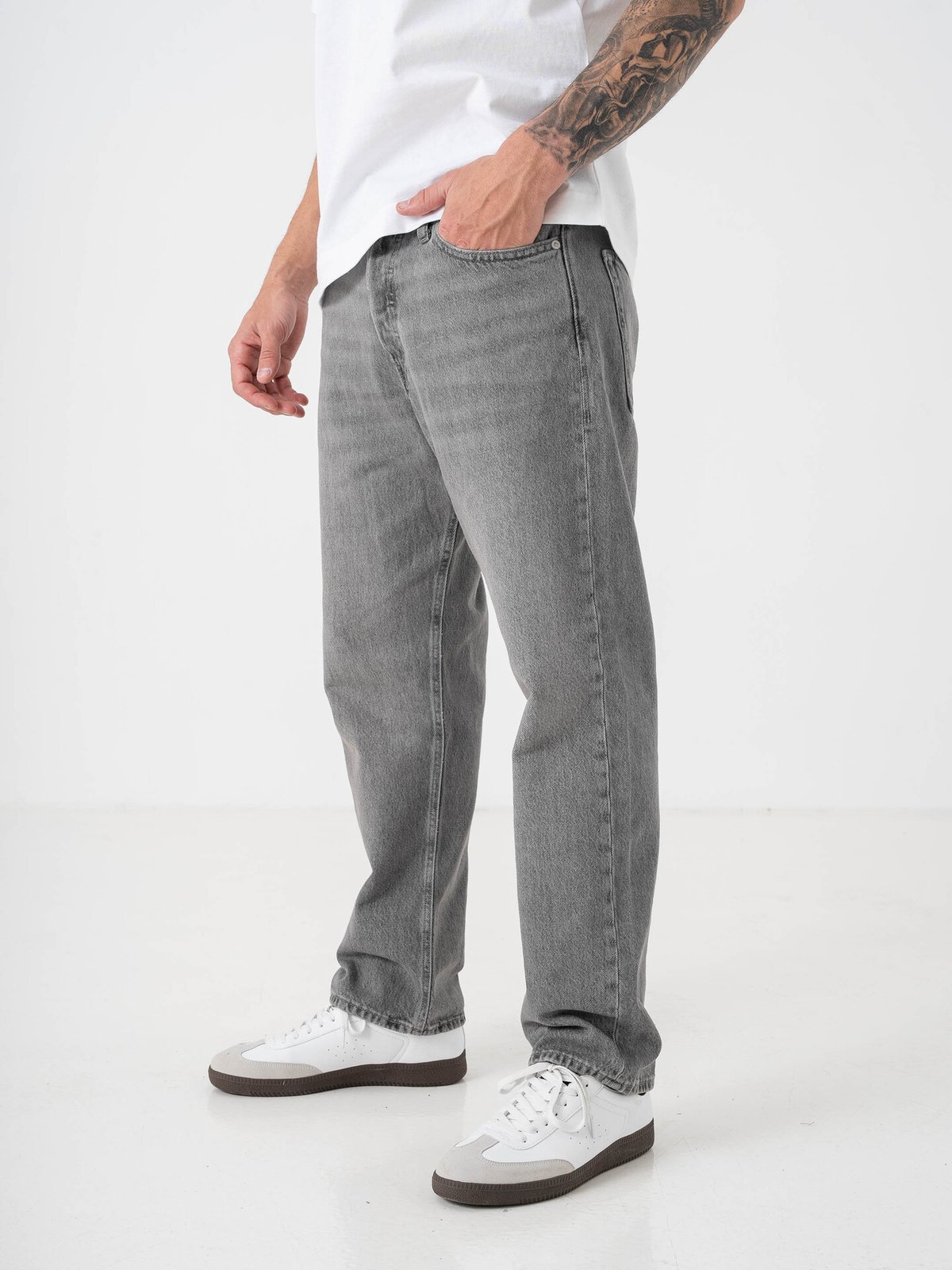 Jack and Jones Chris Original Jeans Grey Denim
