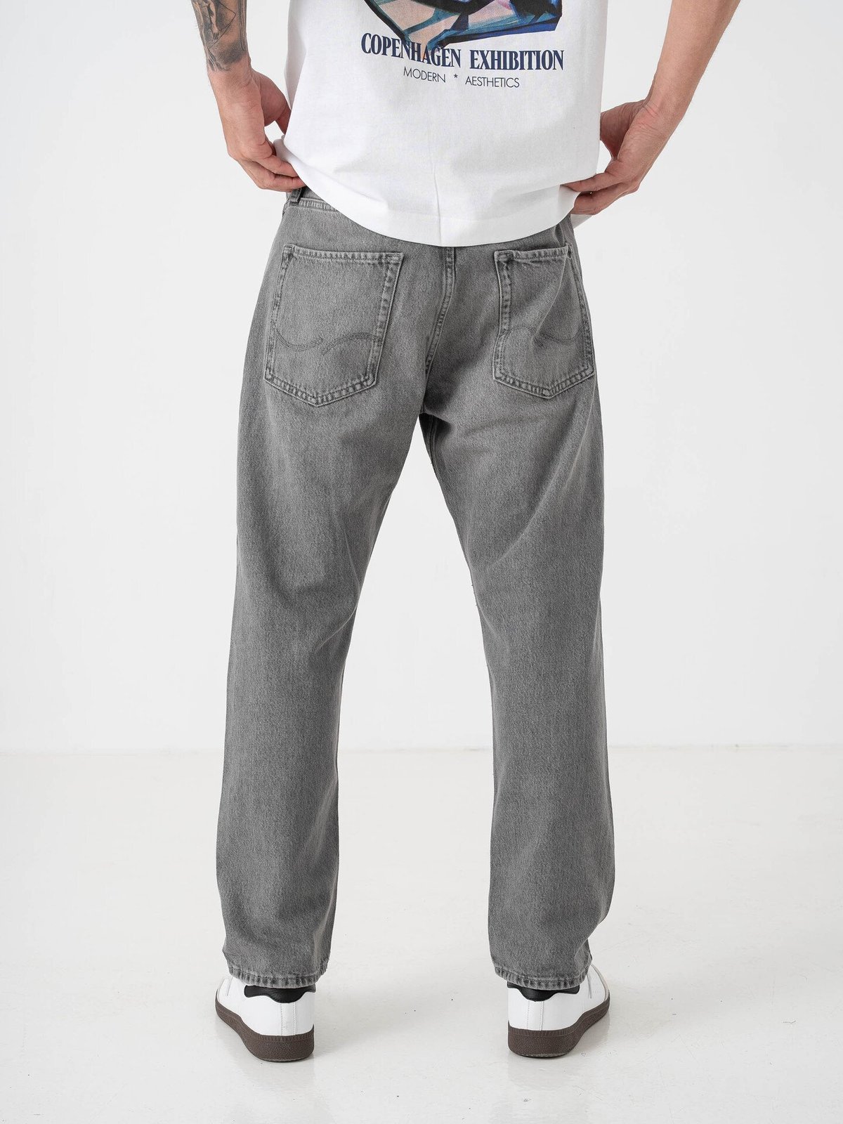 Jack and Jones Chris Original Jeans Grey Denim