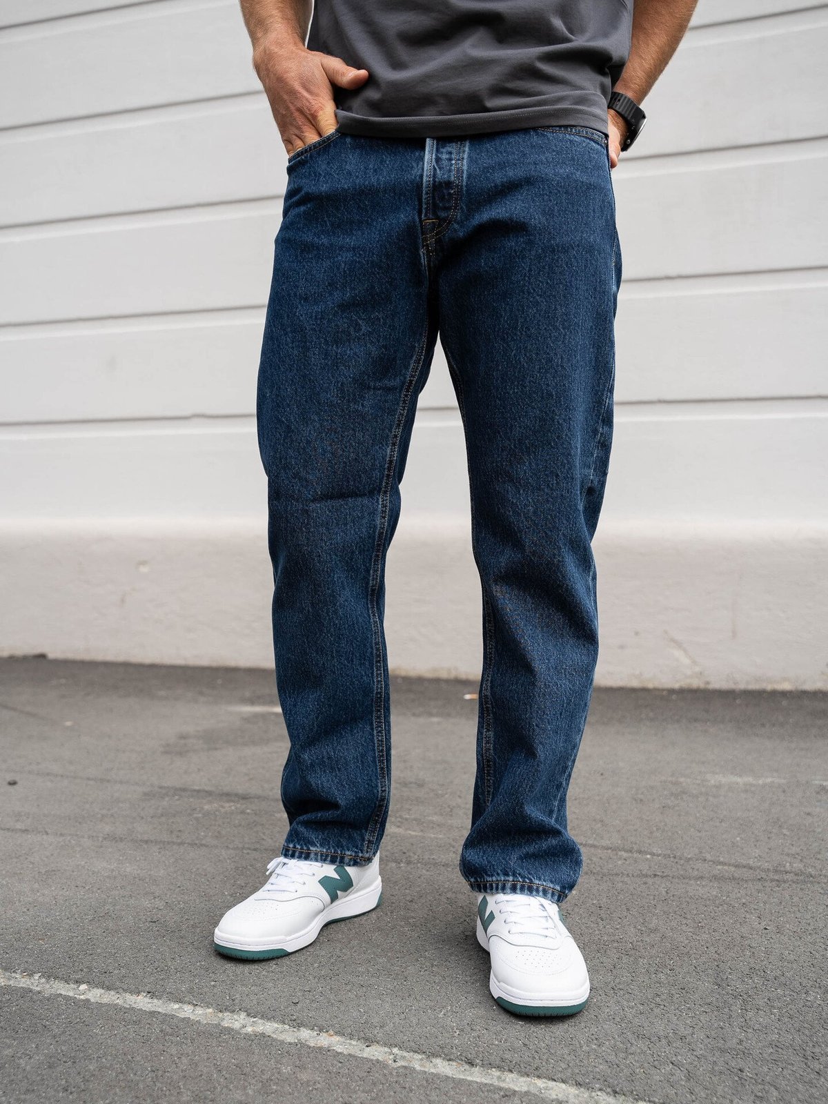 Jack and Jones Chris Original Jeans Blue Denim