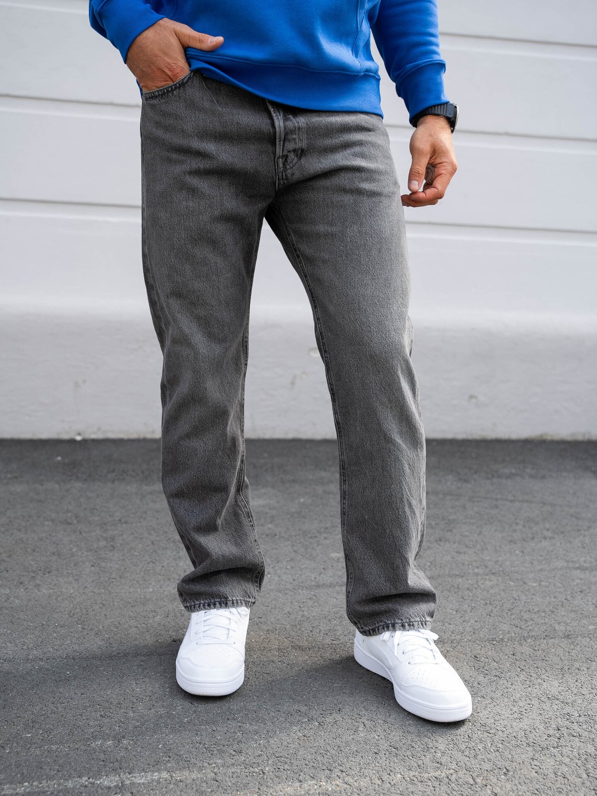 Jack and Jones Chris Original Jeans Black Denim