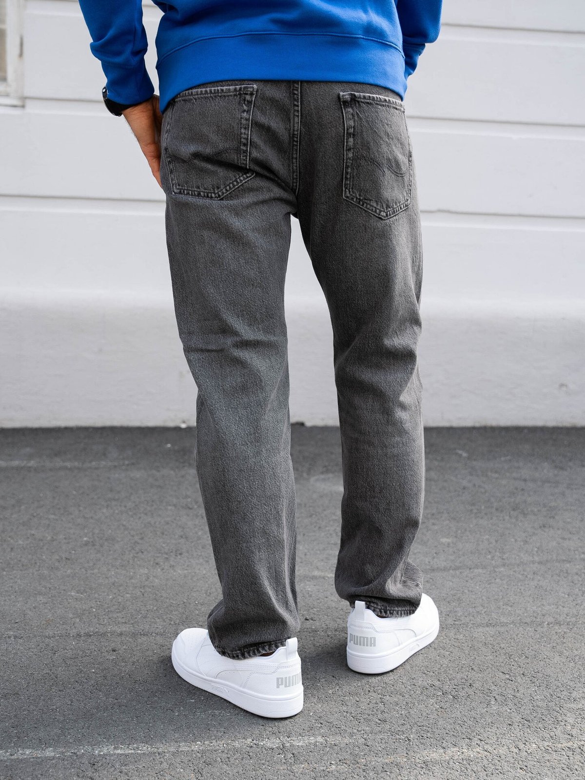 Jack and Jones Chris Original Jeans Black Denim