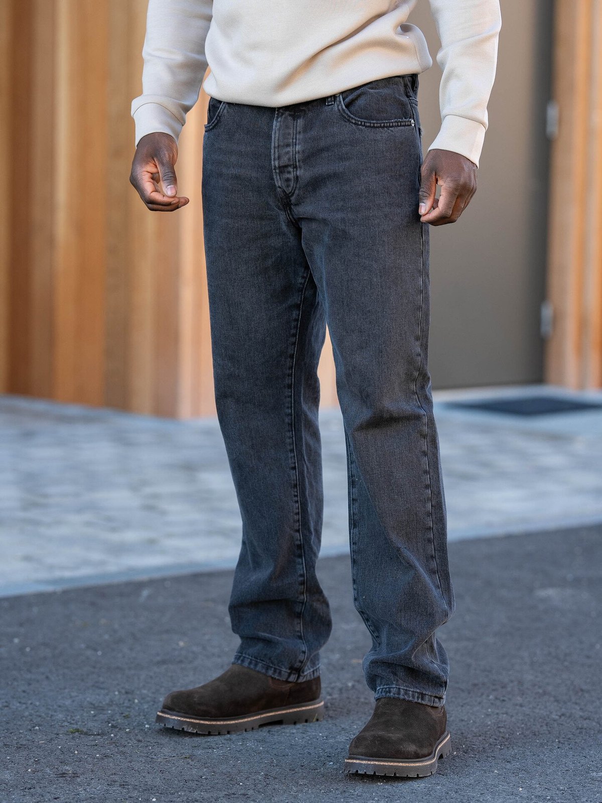 Jack and Jones Chris Original Jeans Black Denim