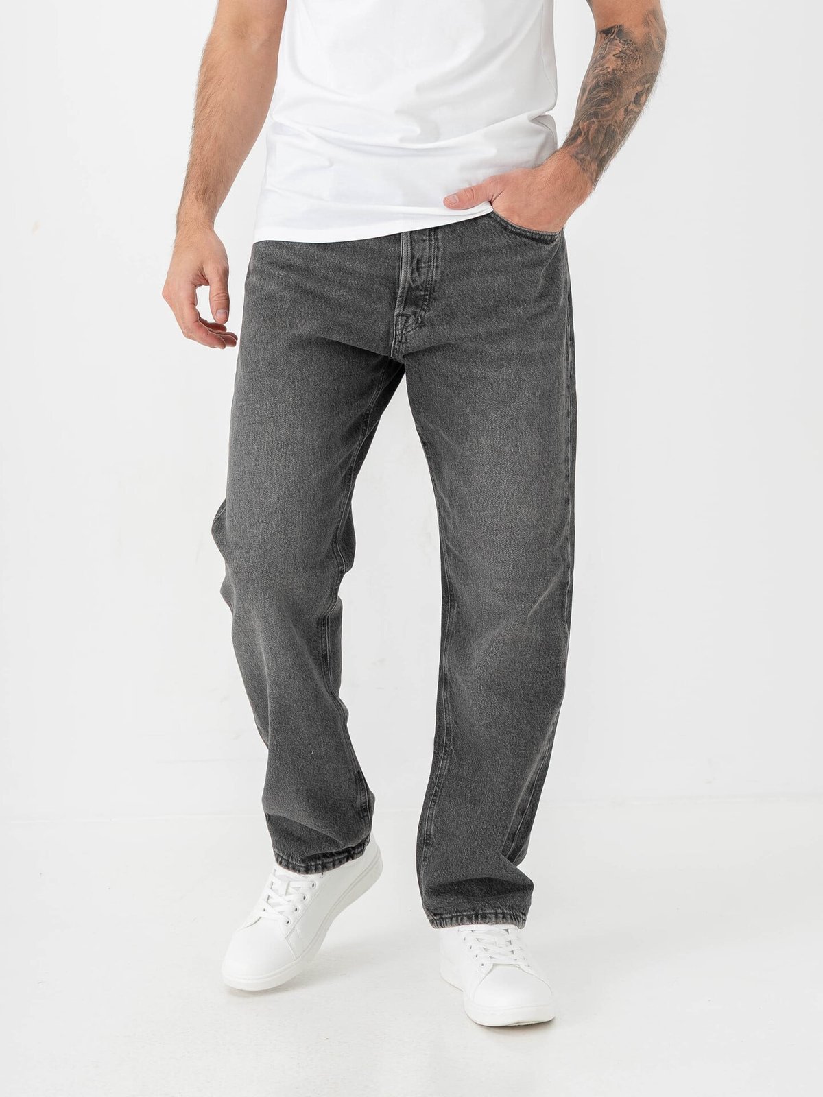 Jack and Jones Chris Original Jeans Black Denim