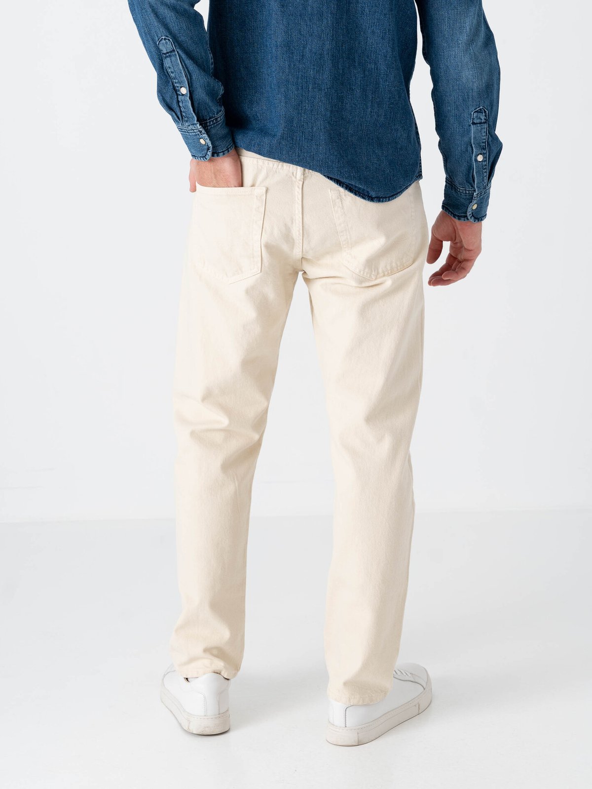 Jack and Jones Chris Original Jeans Ecru