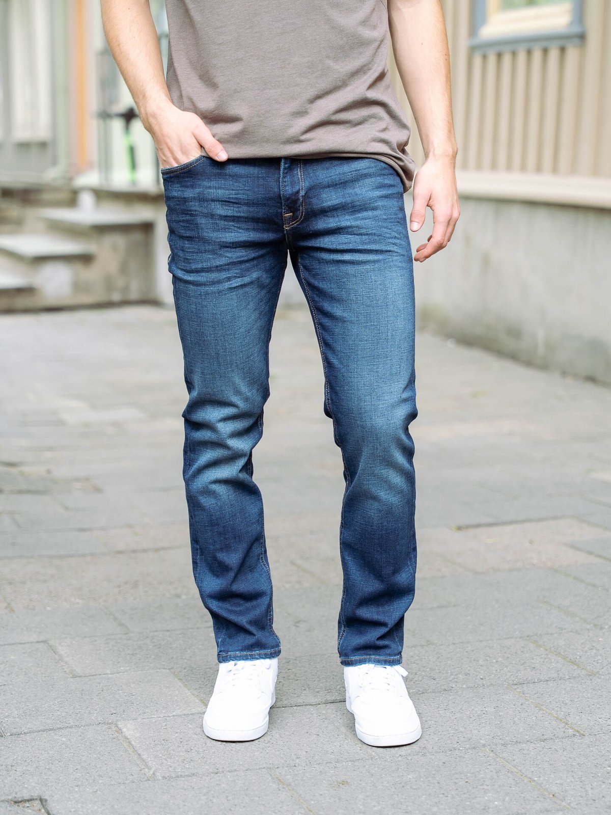 Jack and Jones Clark Evan Jeans Blue Denim