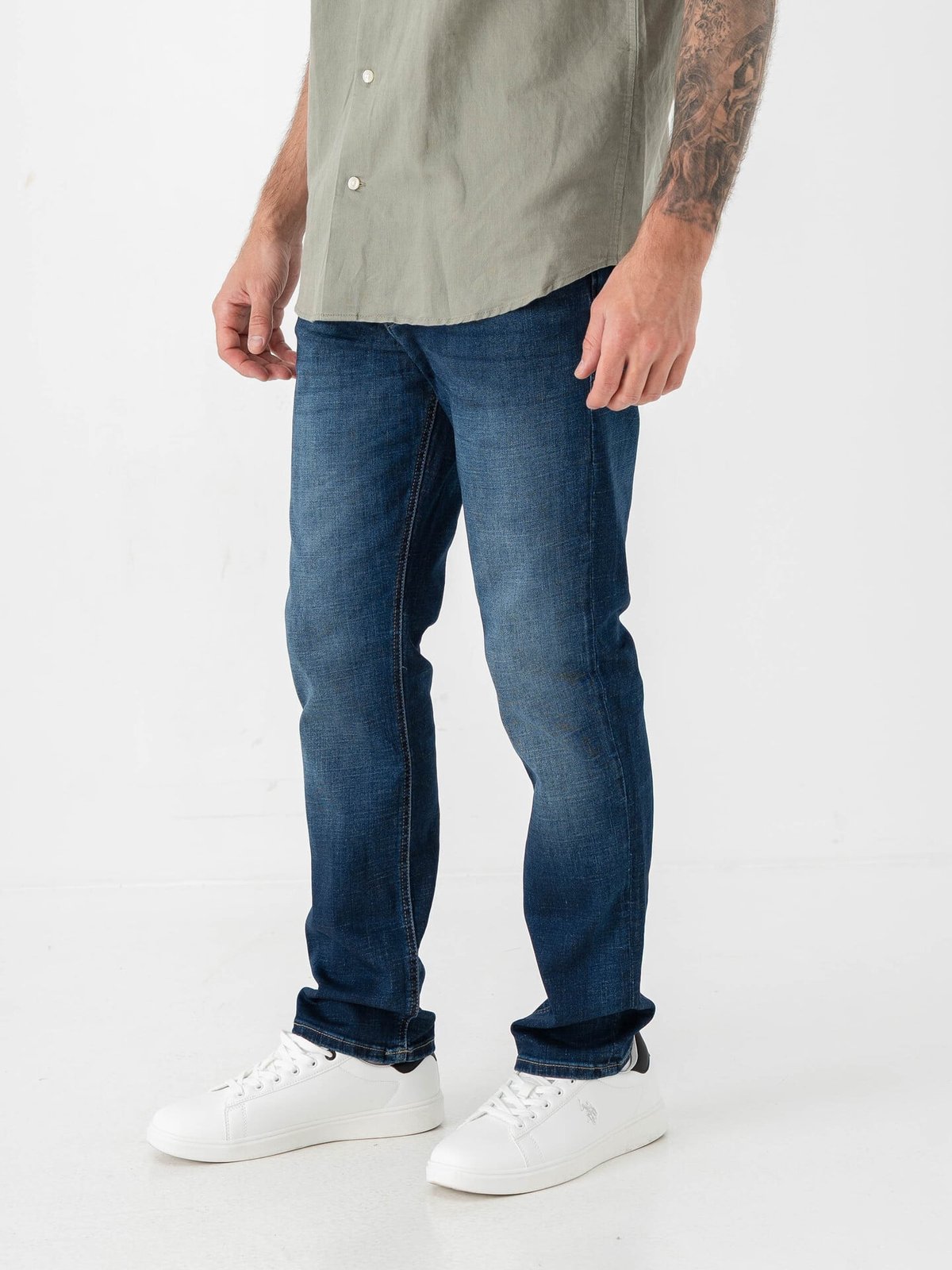 Jack and Jones Clark Evan Jeans Blue Denim