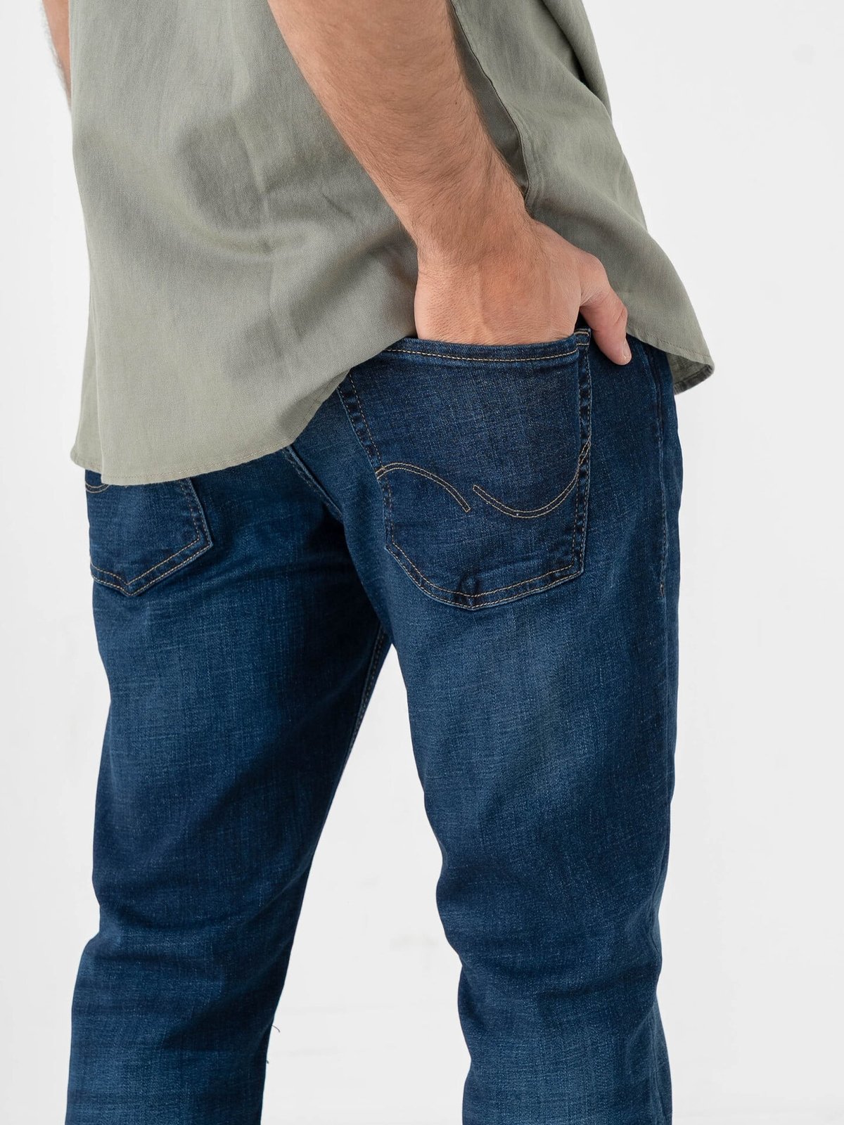 Jack and Jones Clark Evan Jeans Blue Denim
