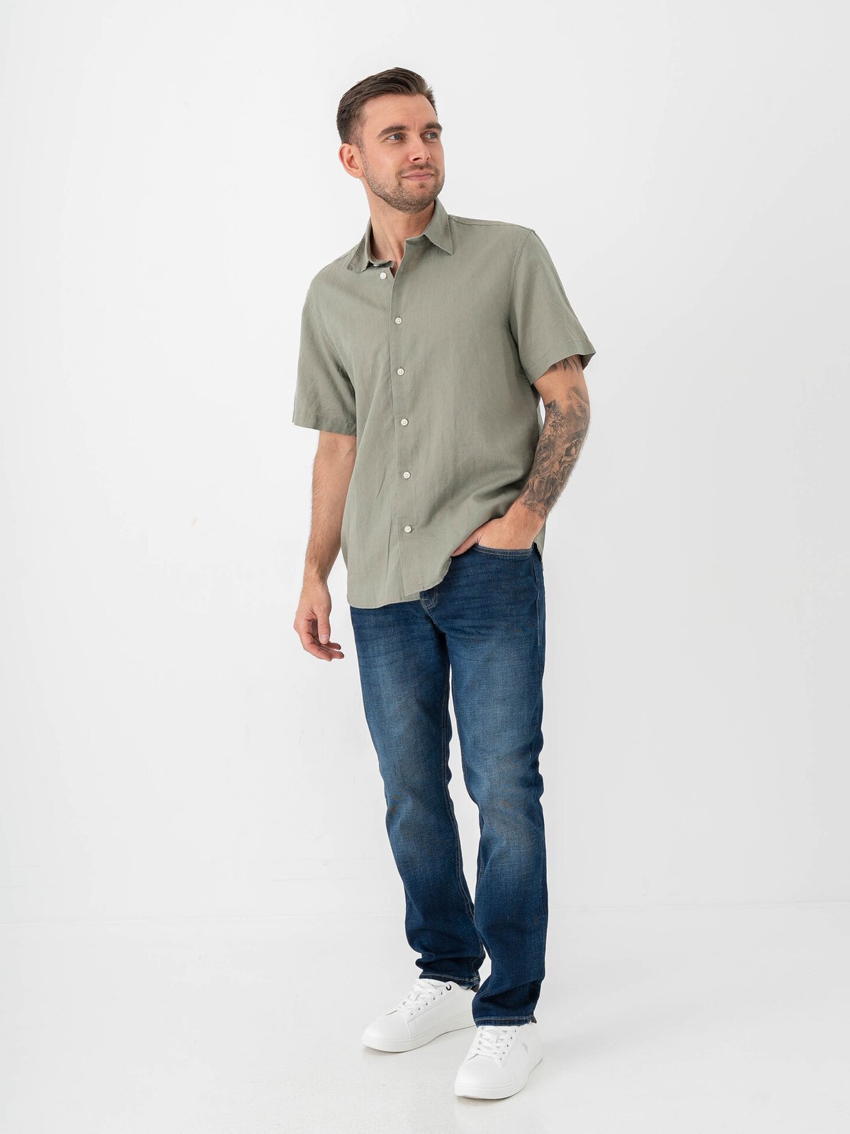 Jack and Jones Clark Evan Jeans Blue Denim