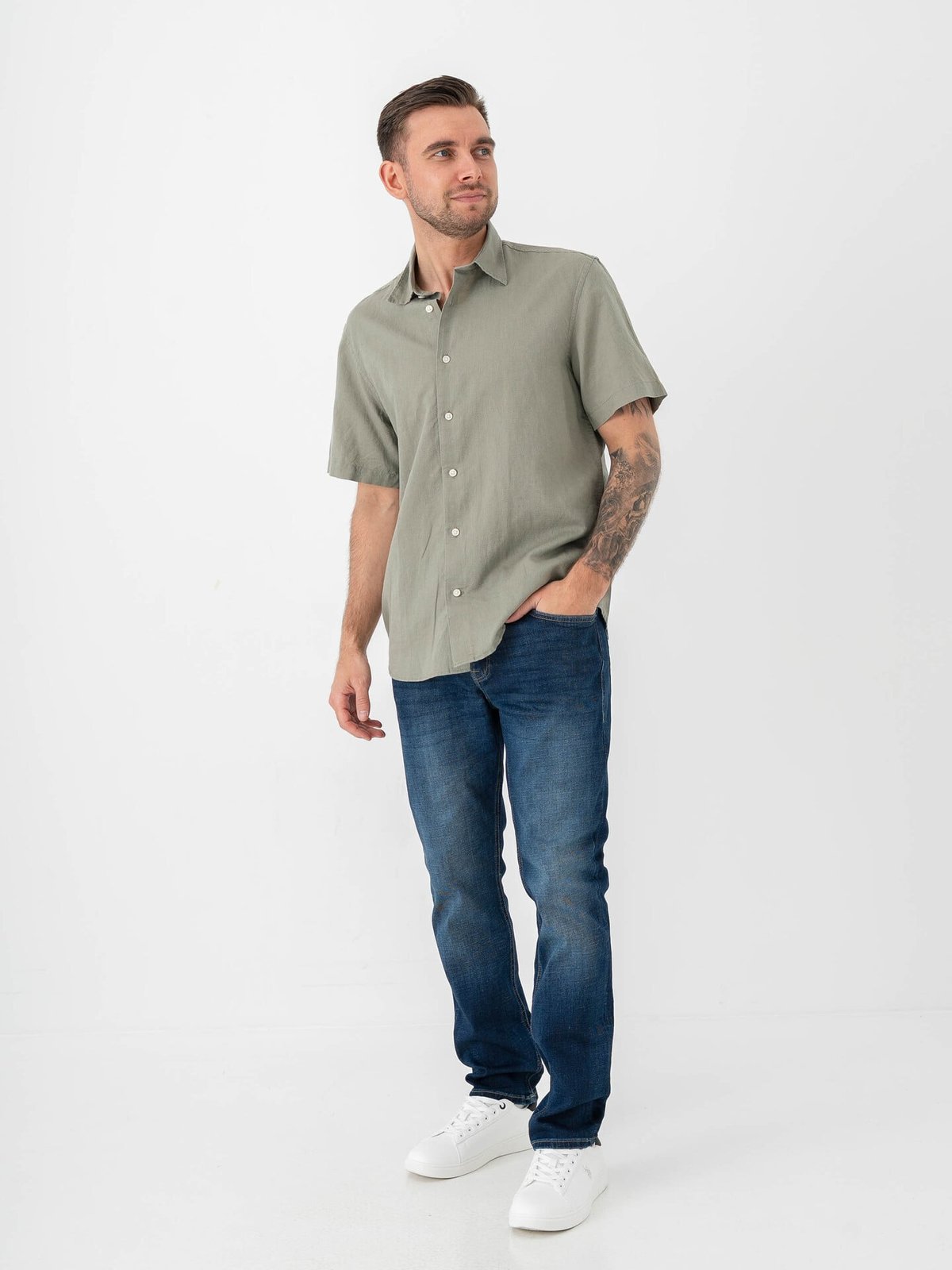 Jack and Jones Clark Evan Jeans Blue Denim
