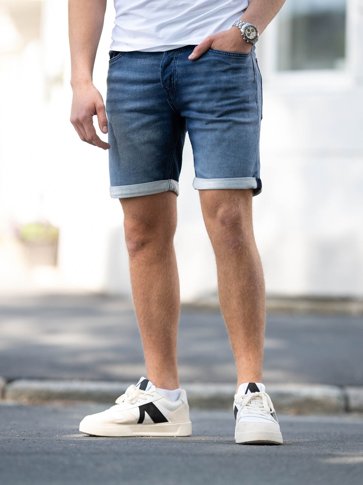 Jack and Jones Rick Icon Shorts Blue Denim