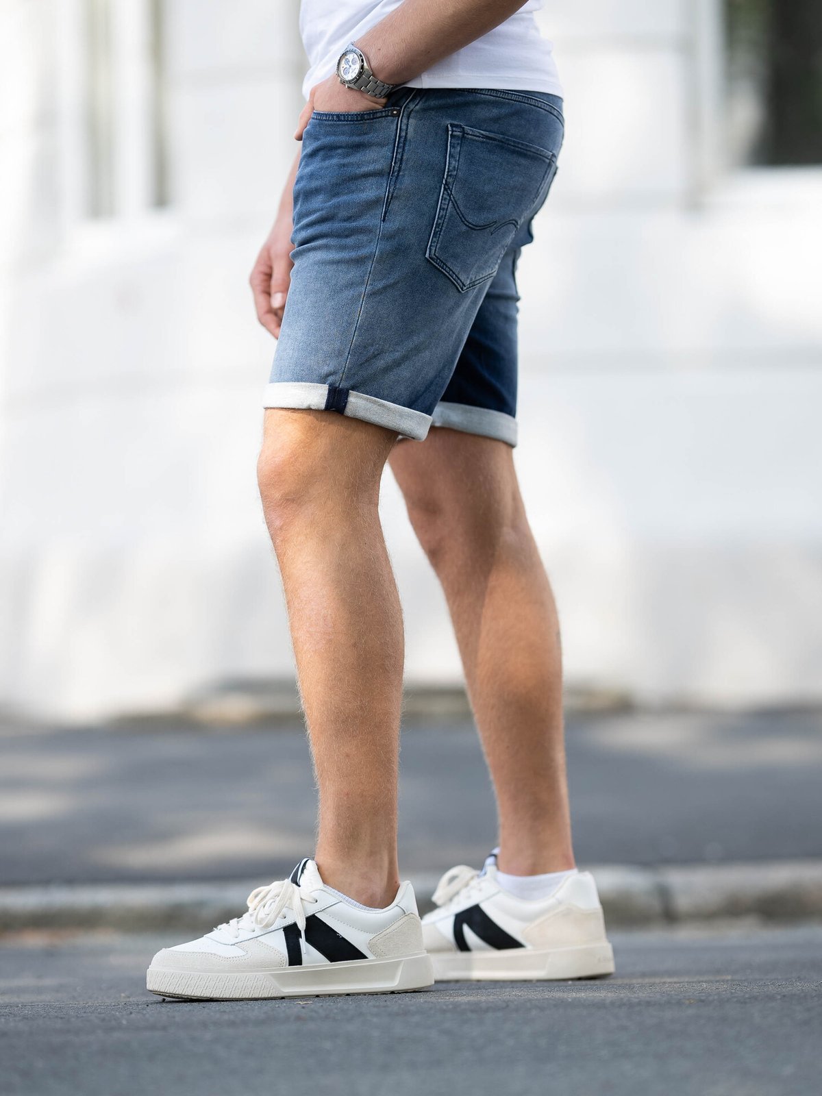 Jack and Jones Rick Icon Shorts Blue Denim